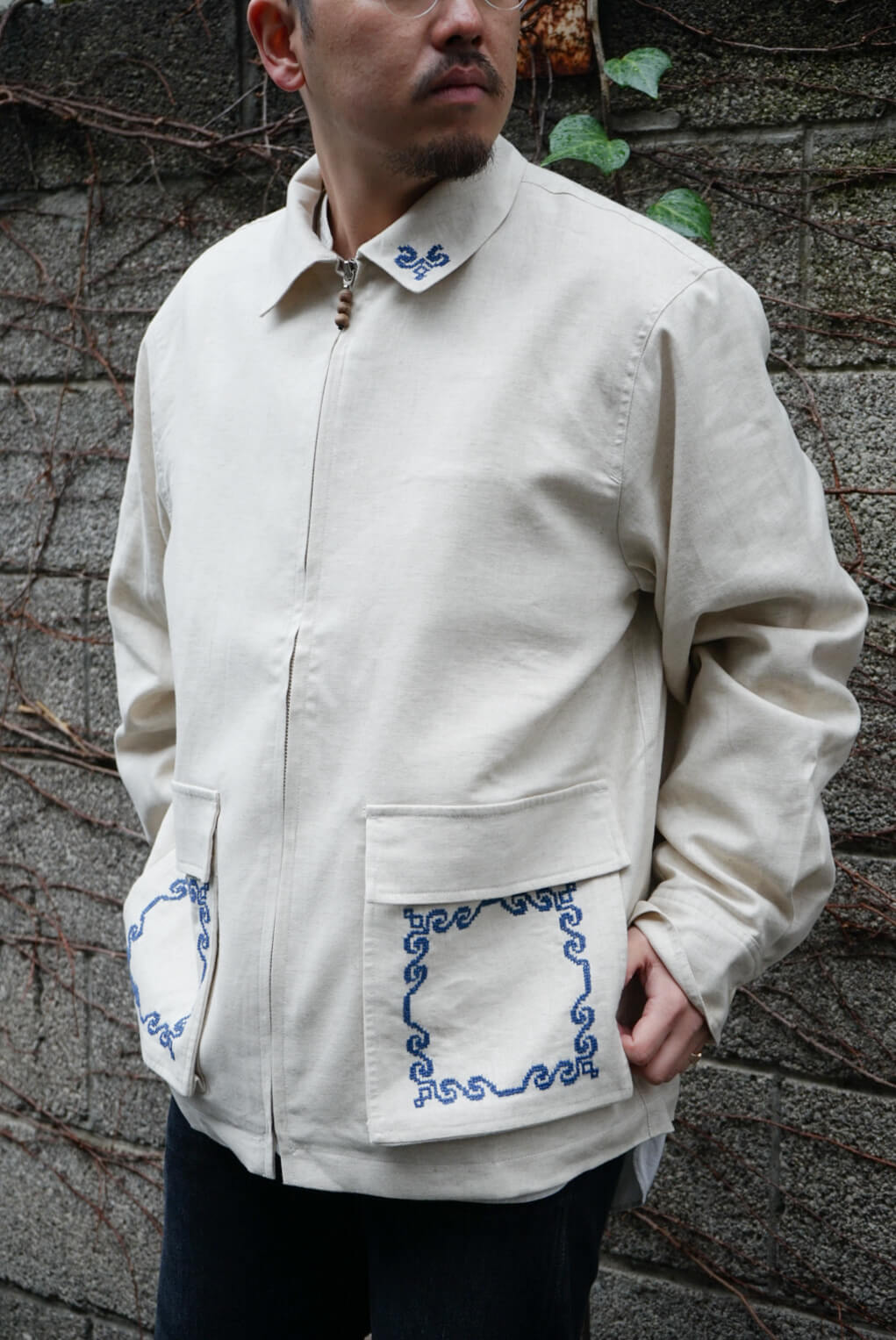 Barwaz Linen Jacket