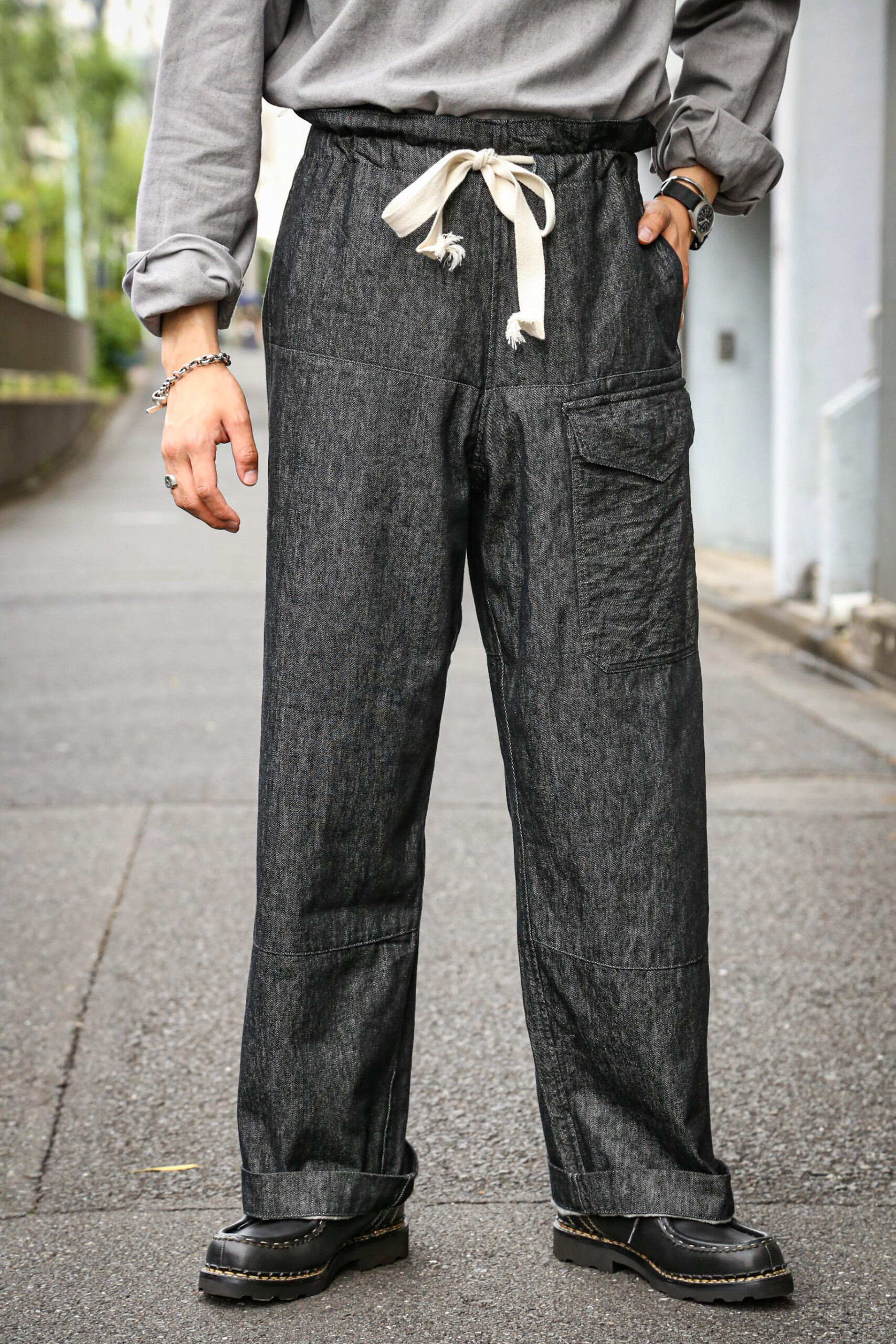 trousers MK-1 (black denim) - SUS-SOUS - ARCH ONLINE SHOP