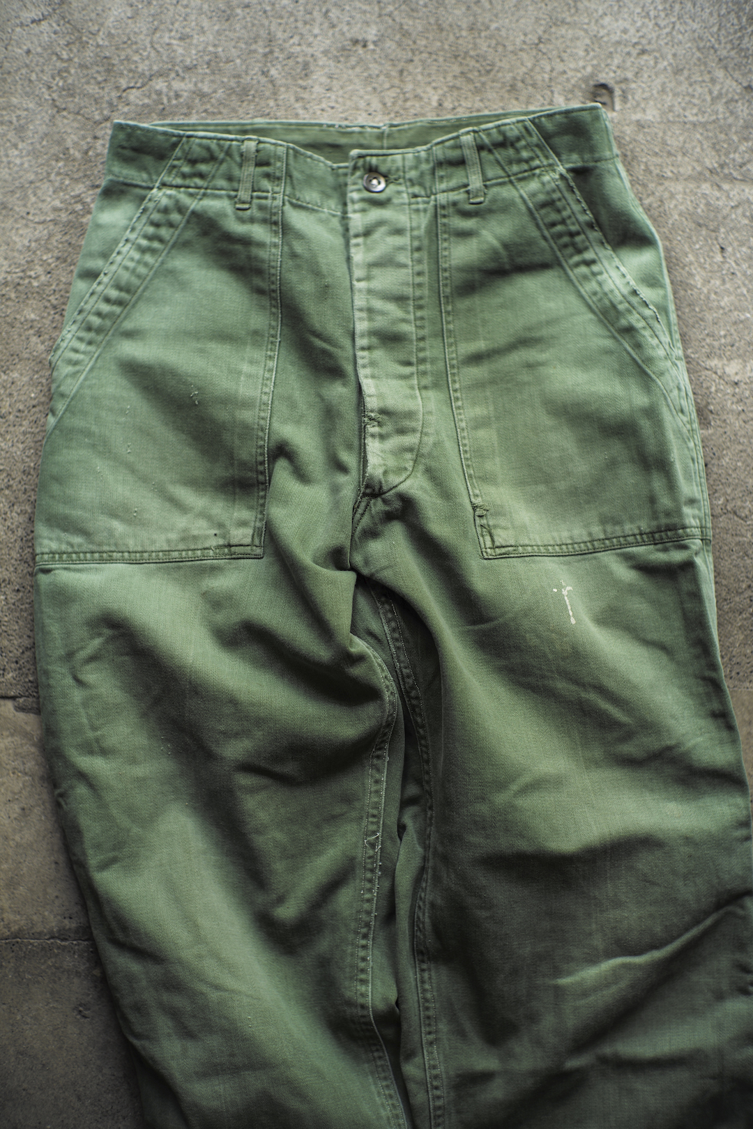 1950's US ARMY BAKER PANTS REPAIRED  01