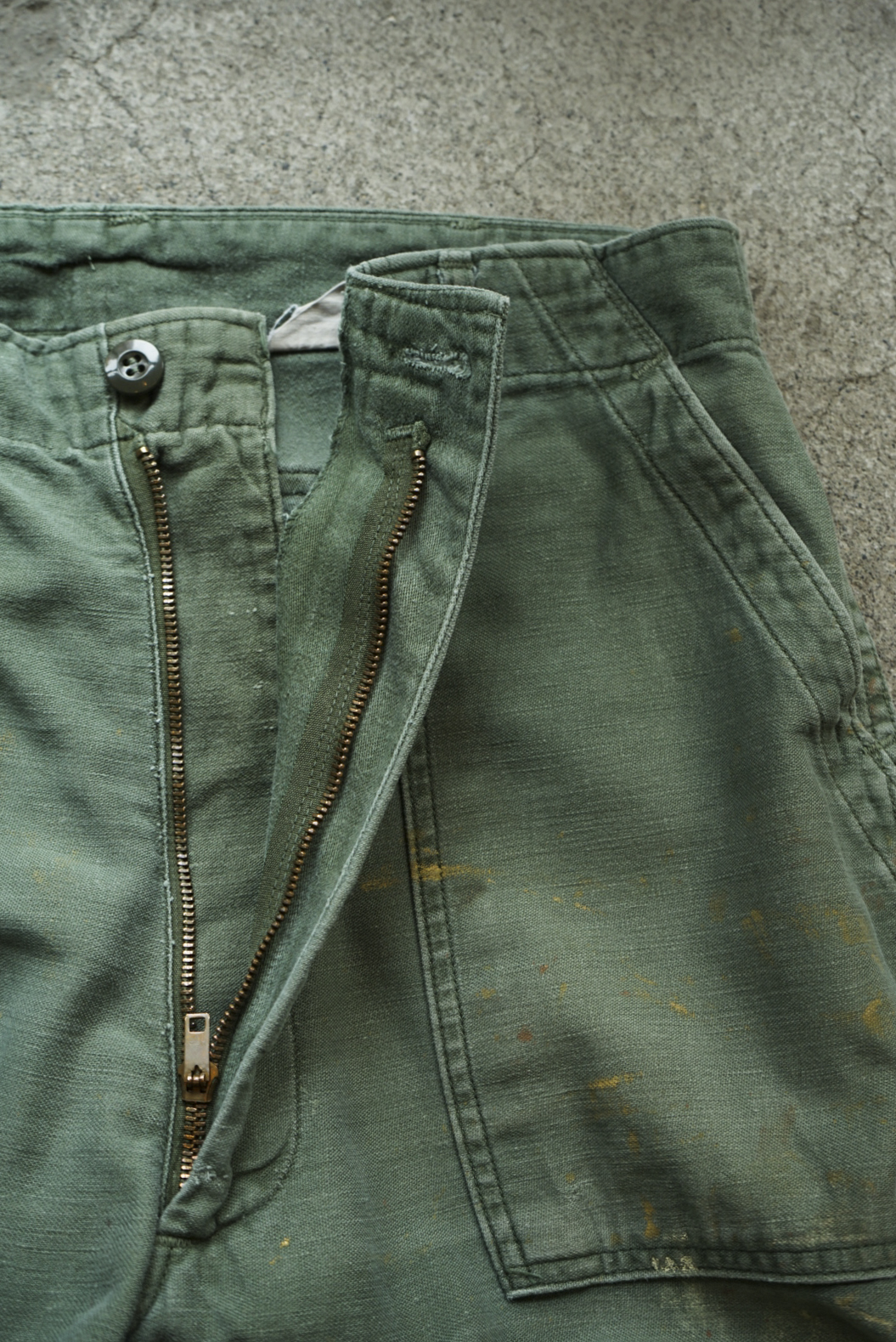 US ARMY BAKER PANTS REPAIRED 02
