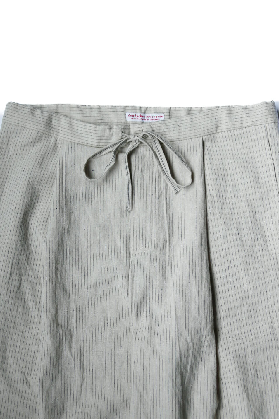 1TUCK DRAWSTRING TROUSERS - STRIPED