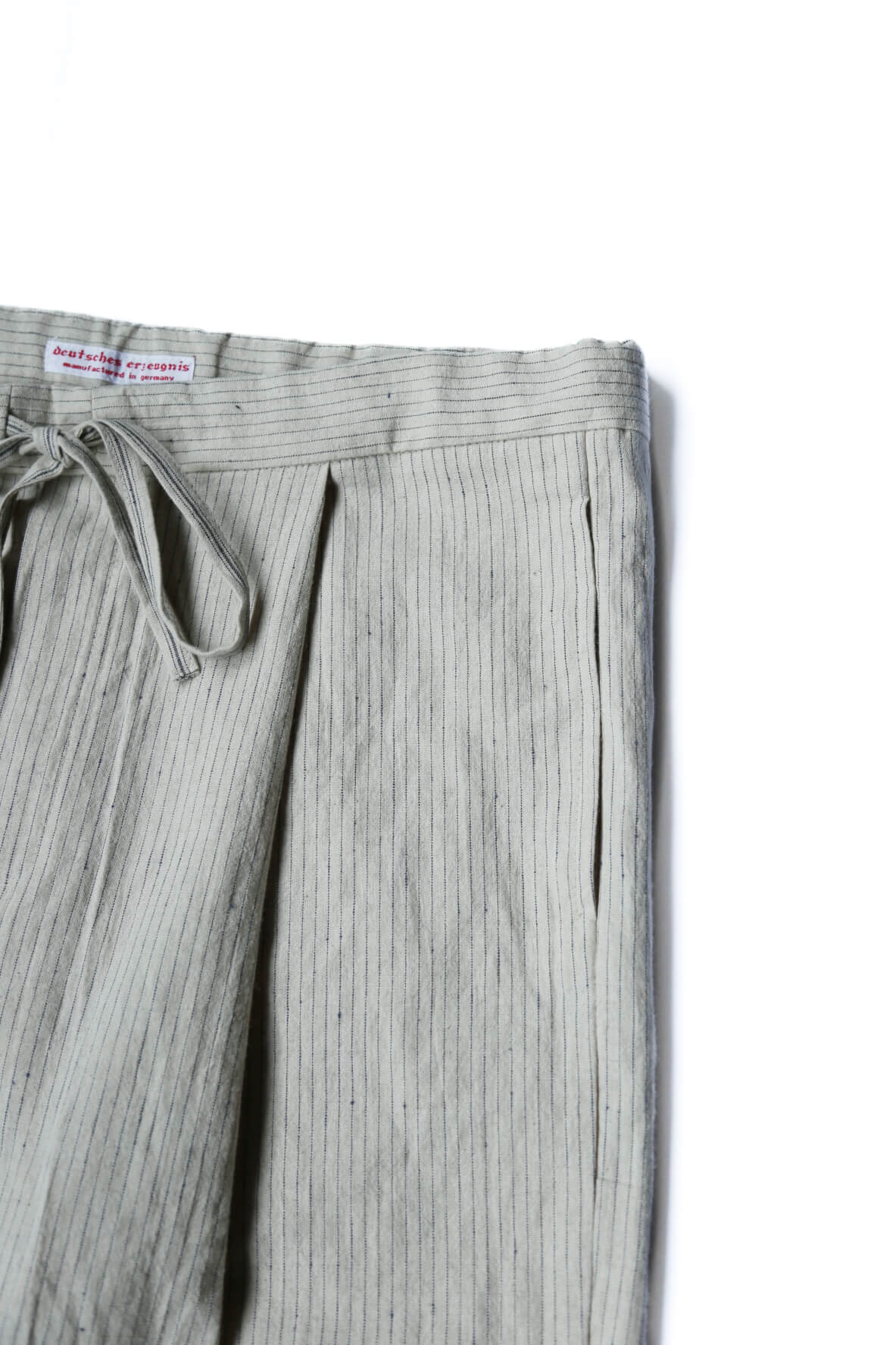 1TUCK DRAWSTRING TROUSERS - STRIPED