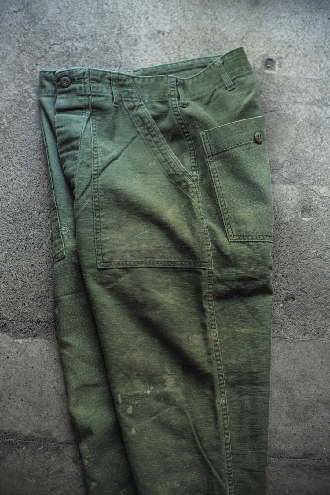 US ARMY BAKER PANTS REPAIRED 06