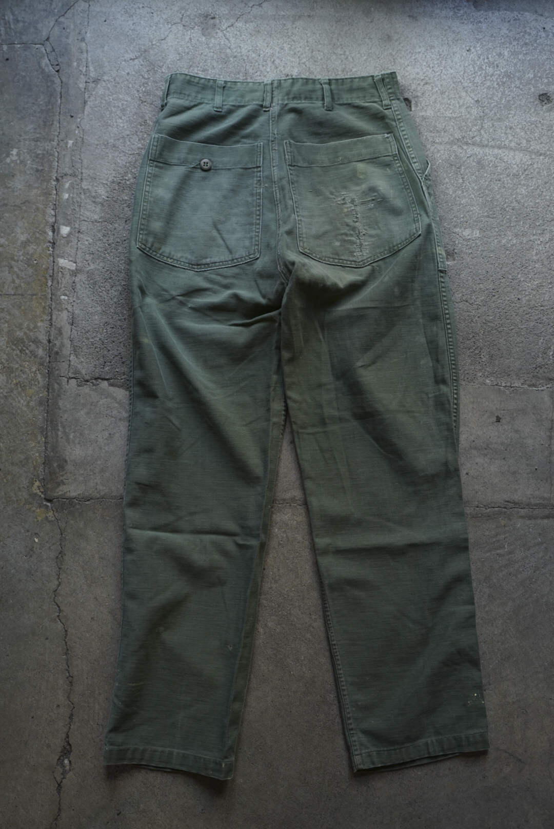 US ARMY BAKER PANTS REPAIRED 06