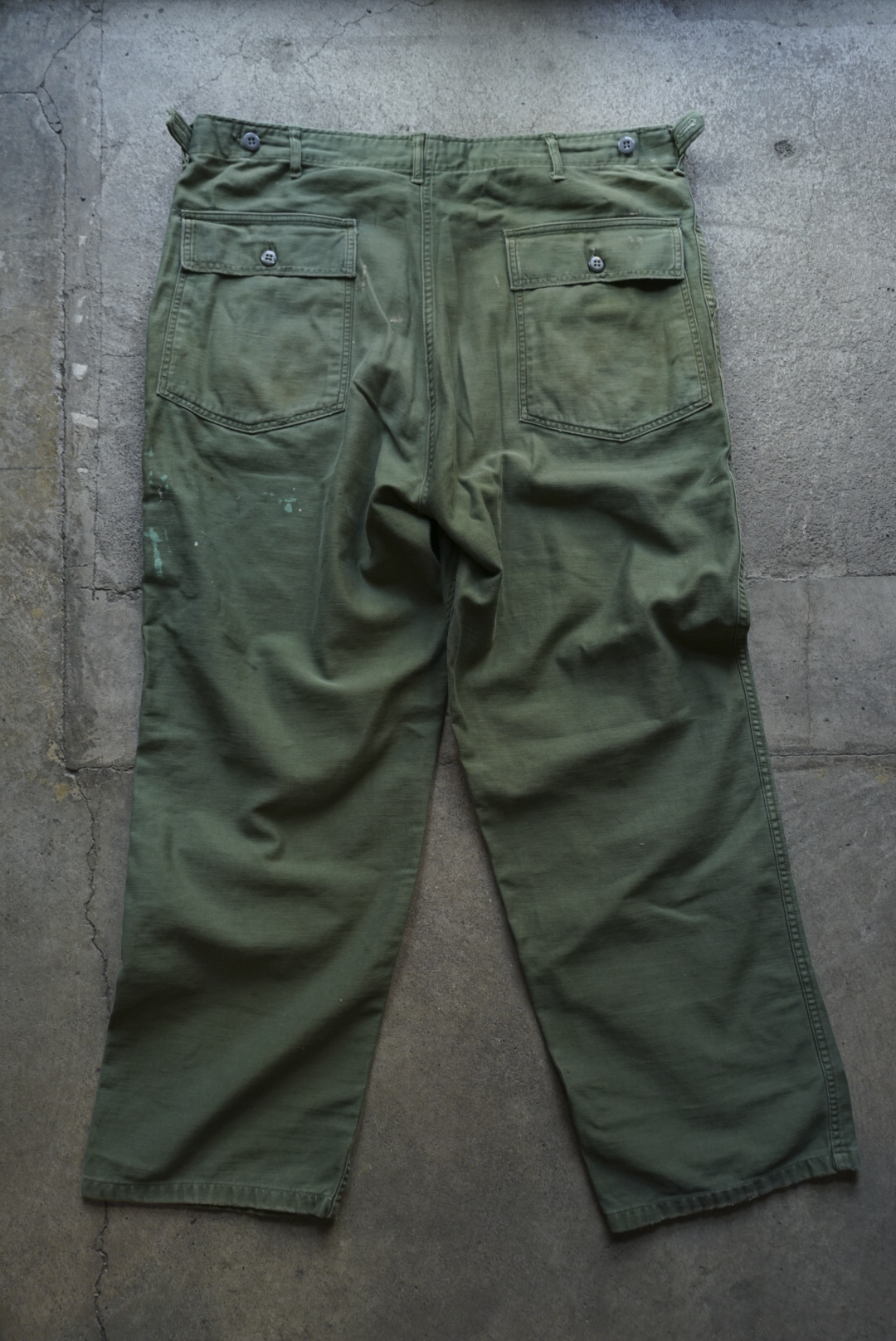 US ARMY BAKER PANTS REPAIRED 07