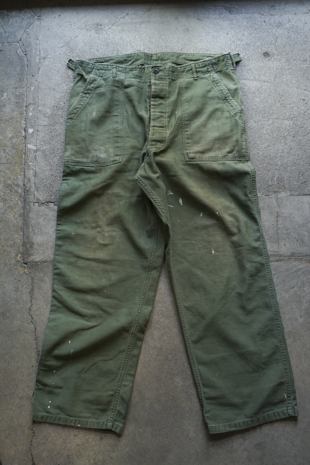 US ARMY BAKER PANTS REPAIRED 07