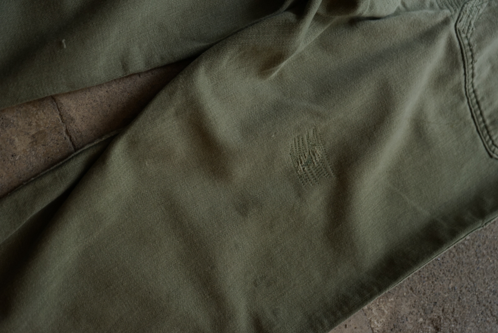 US ARMY BAKER PANTS REPAIRED 08