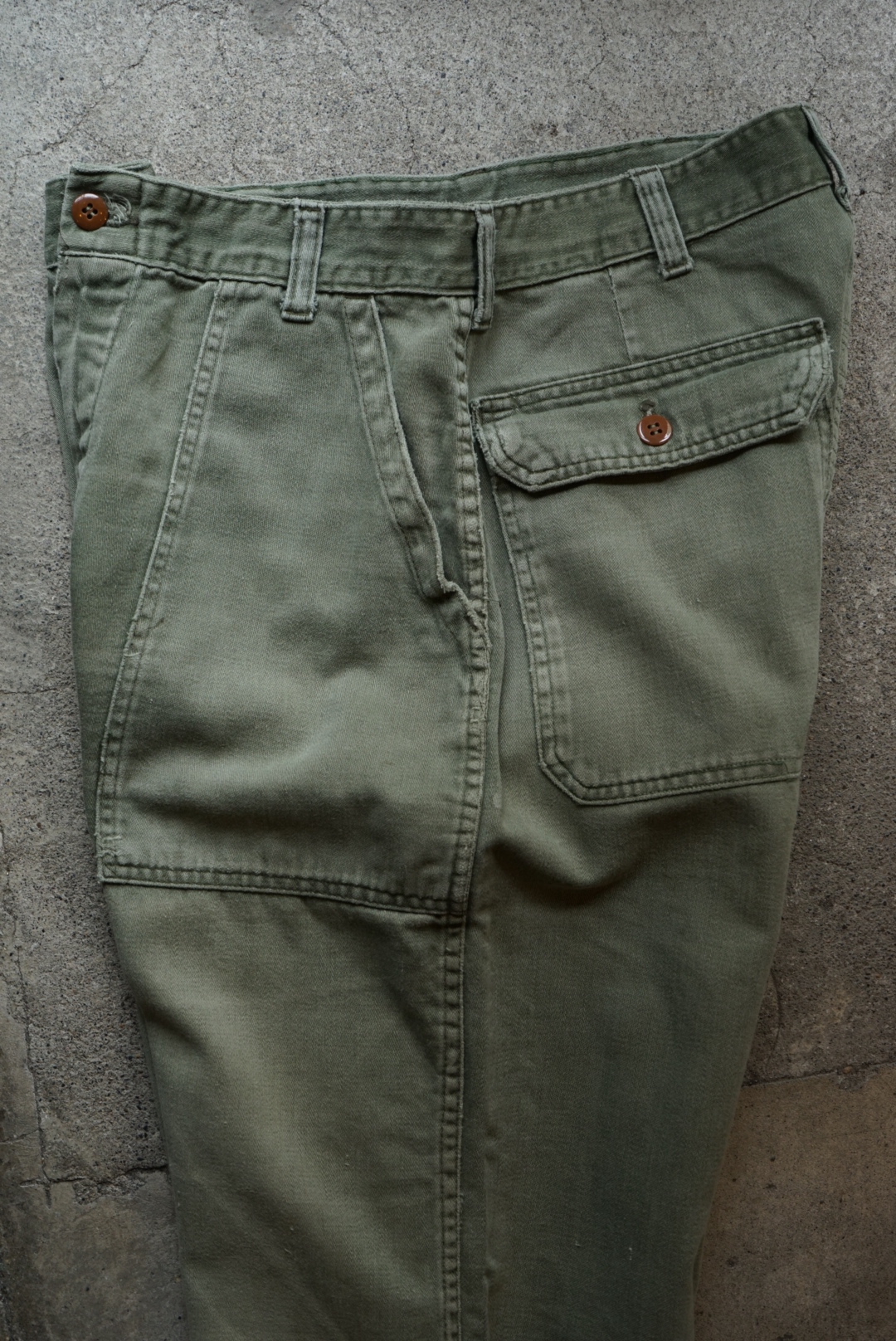 US ARMY BAKER PANTS REPAIRED 08