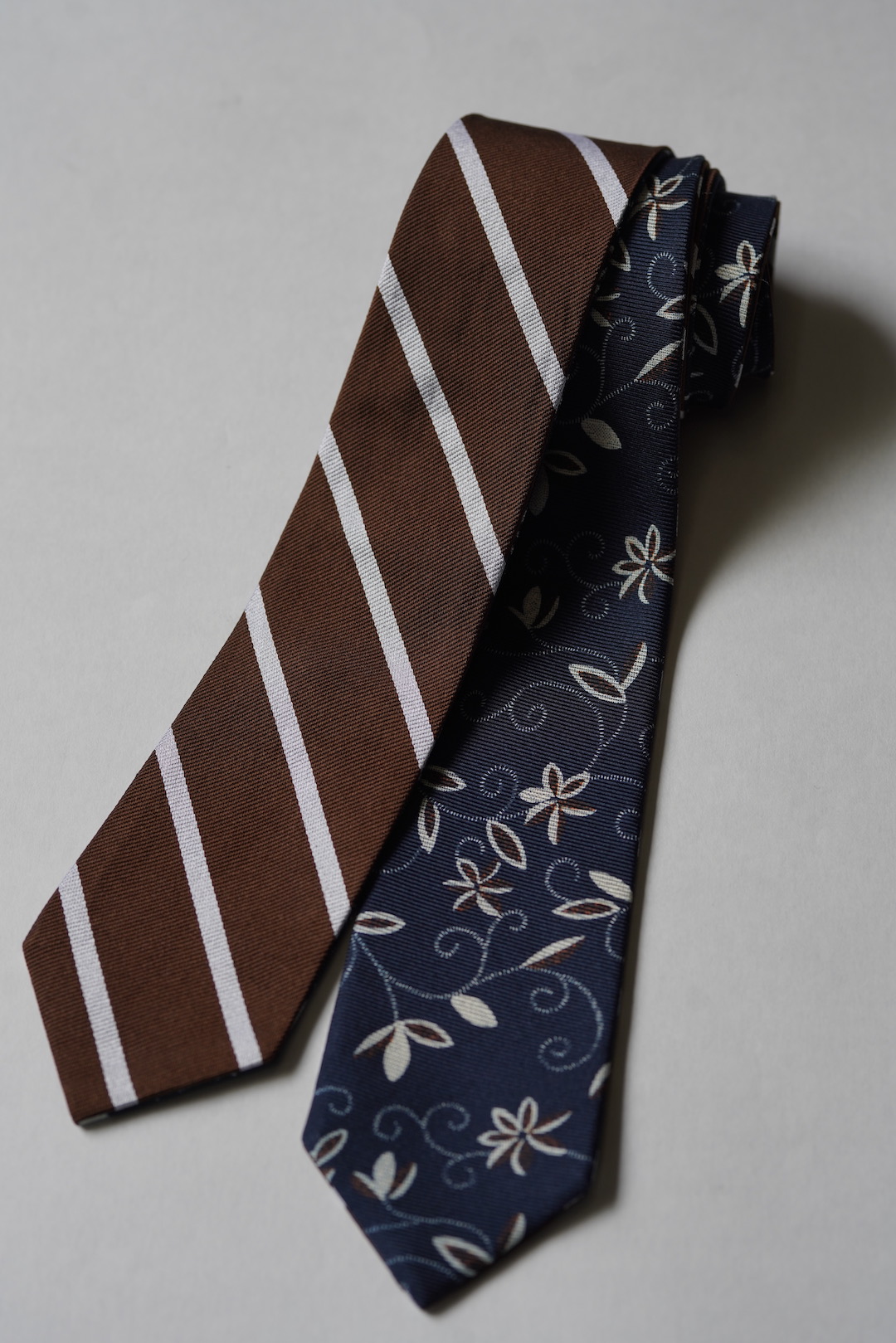 2FACE TIE（arabesque / stripe）