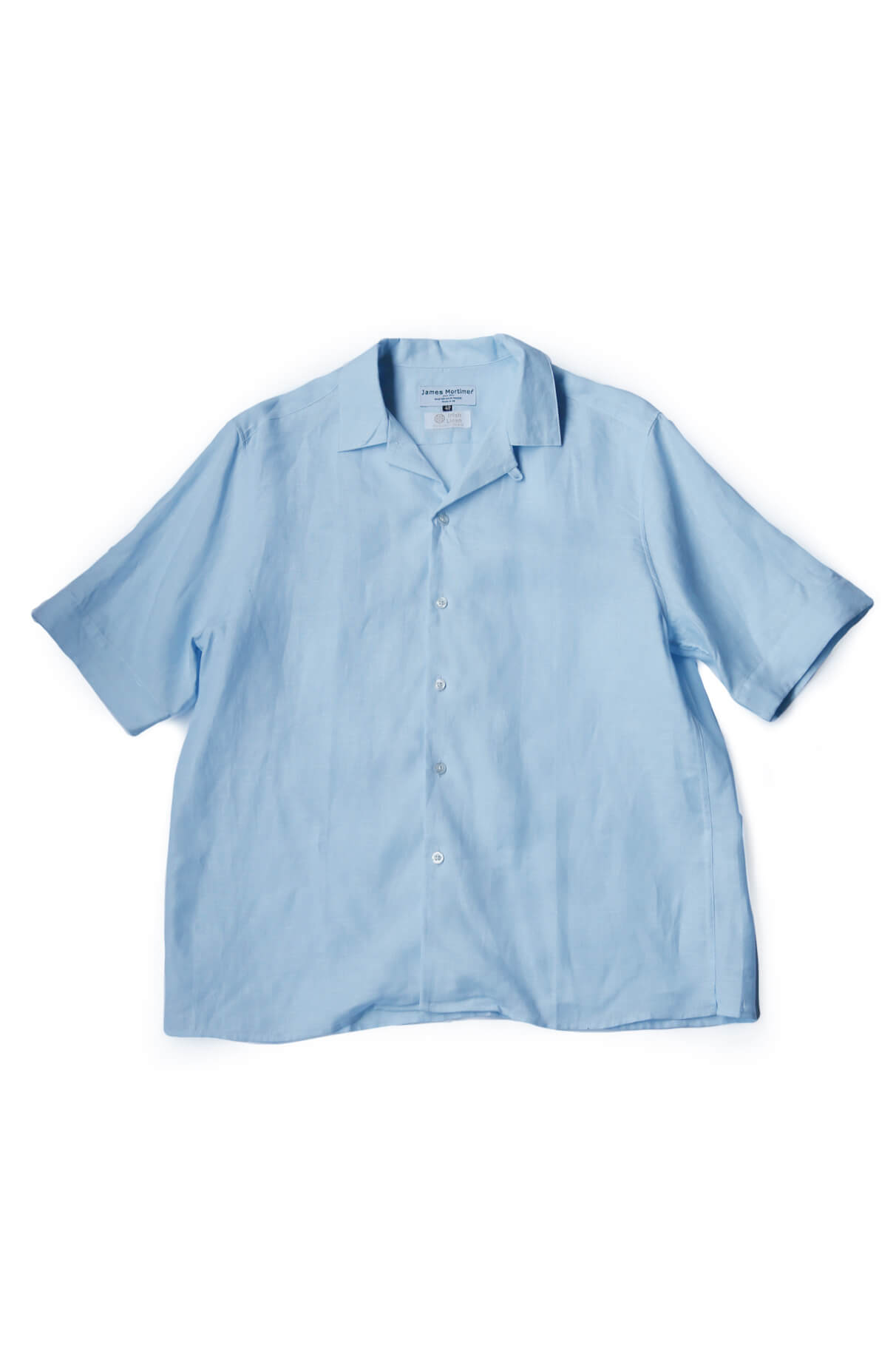 OPEN COLLARED SHIRT - BABY BLUE
