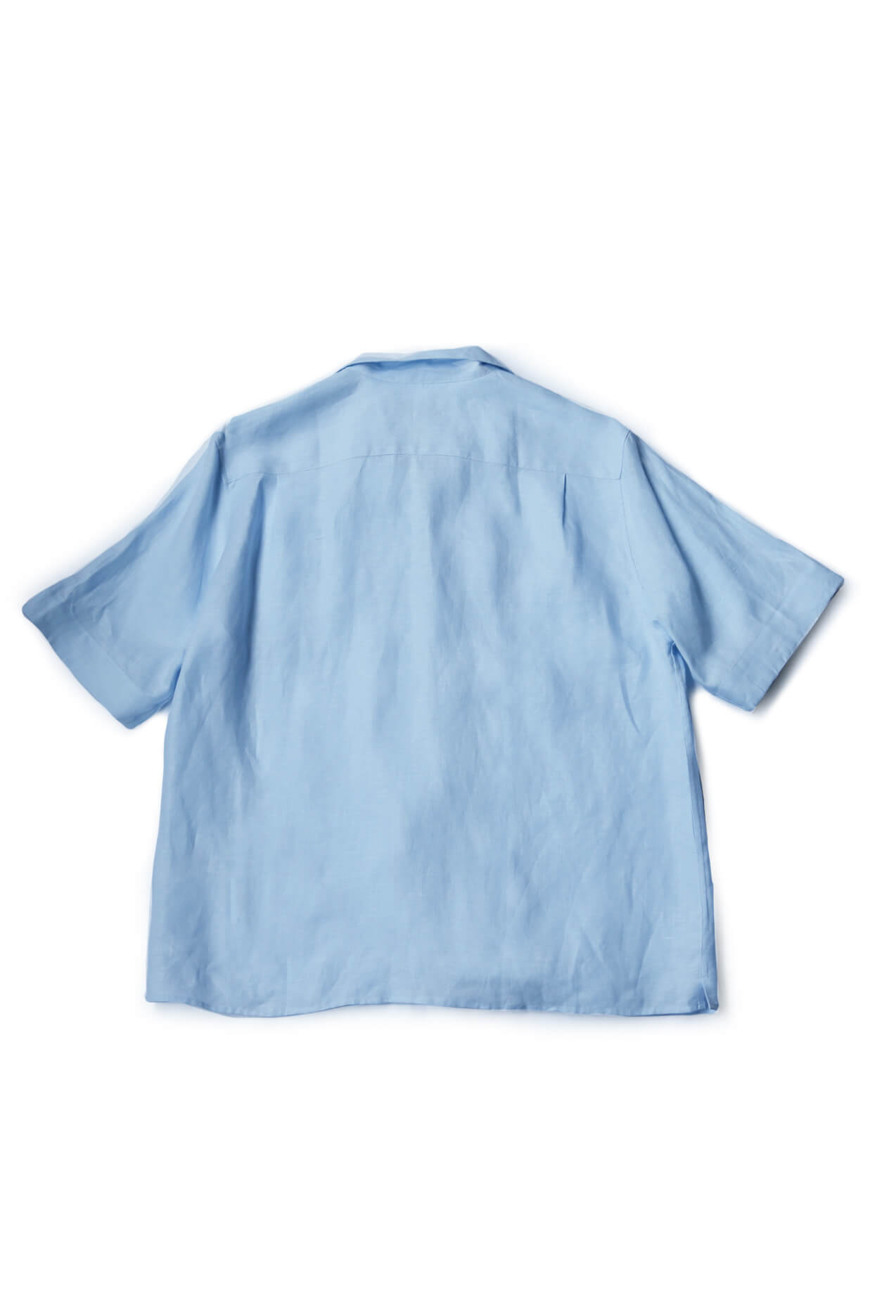 OPEN COLLARED SHIRT - BABY BLUE