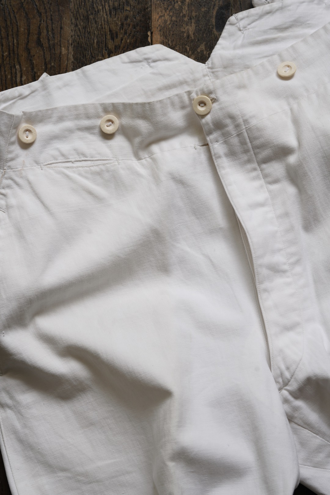 1920's French Cotton Linen Trousers