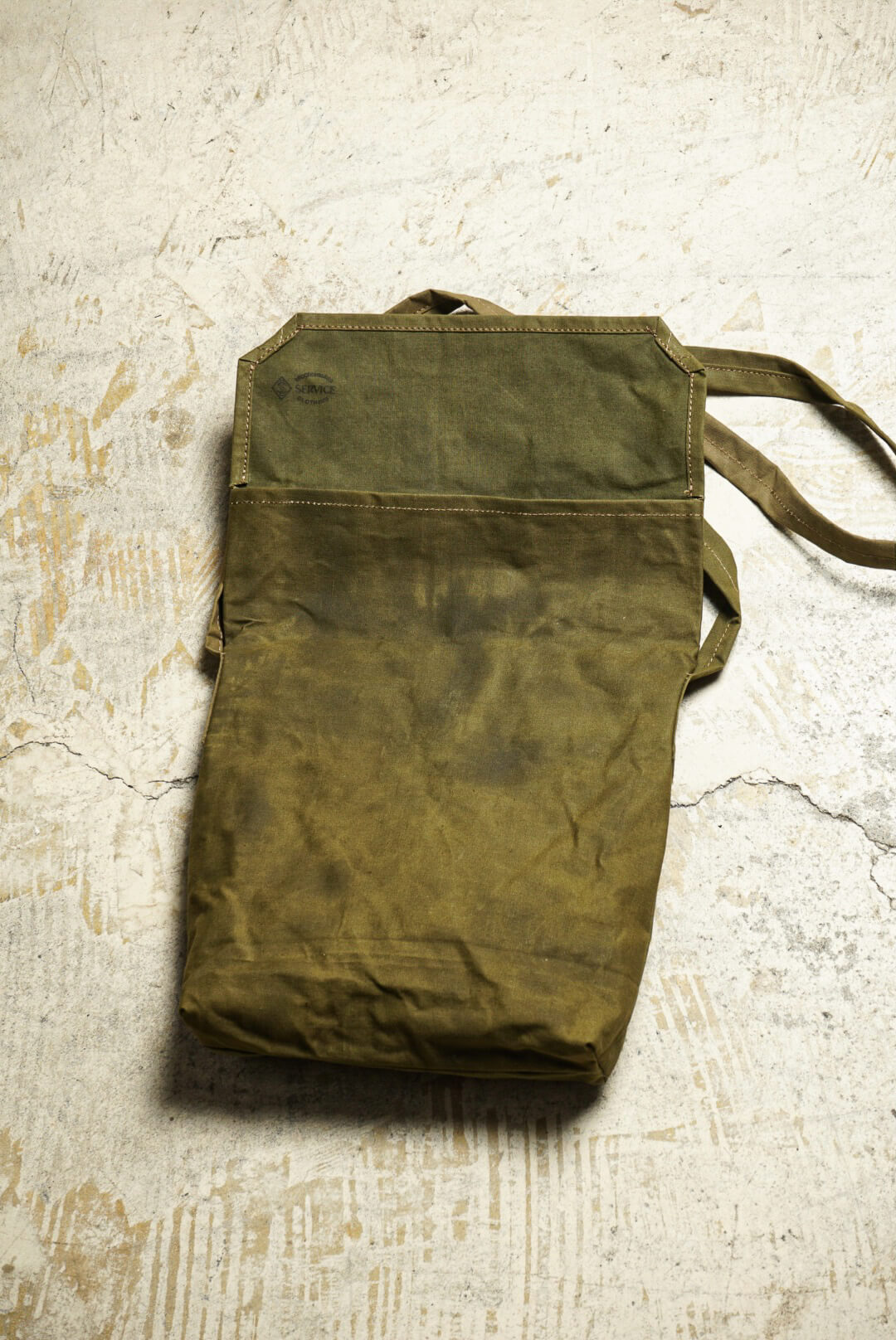 MILITARY BAG 1940'S W.GERMANY TENT CLOTH