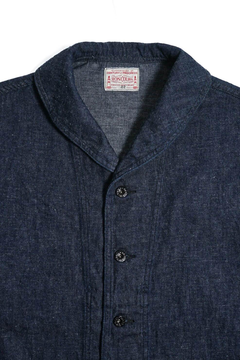 US NAVY SHAWL COLLAR DENIM INDIGO