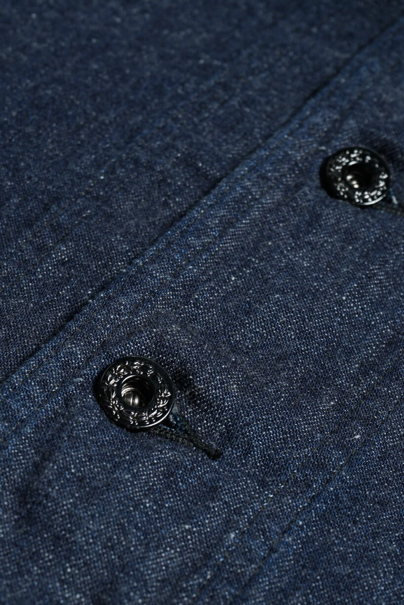 US NAVY SHAWL COLLAR DENIM INDIGO