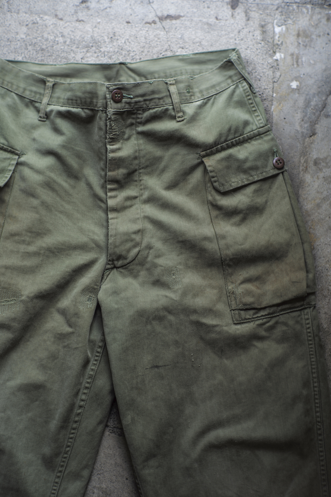 US ARMY M43 FIELD TROUSERS SIDE POCKET