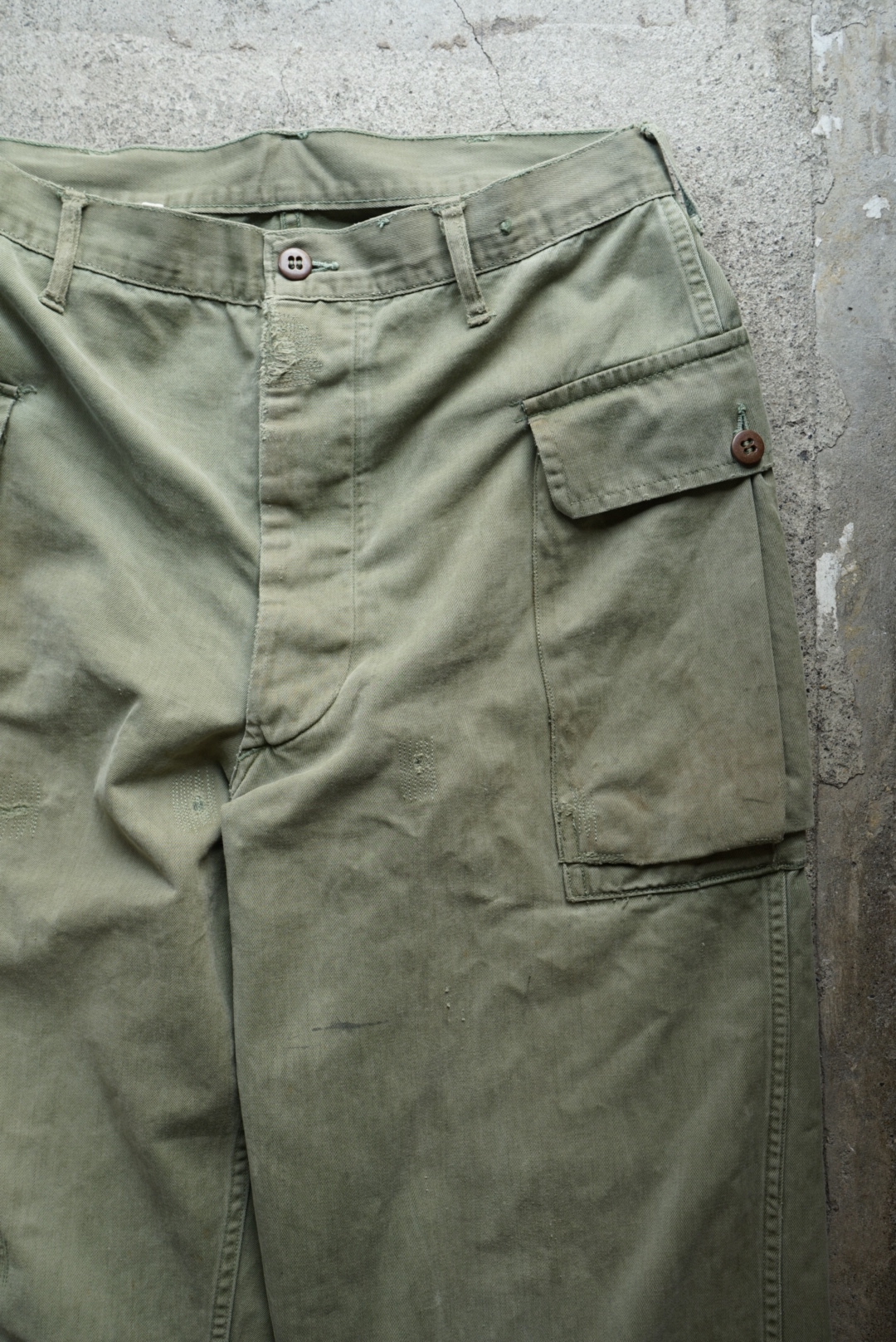 US ARMY M43 FIELD TROUSERS SIDE POCKET - US VINTAGE - ARCH ONLINE SHOP