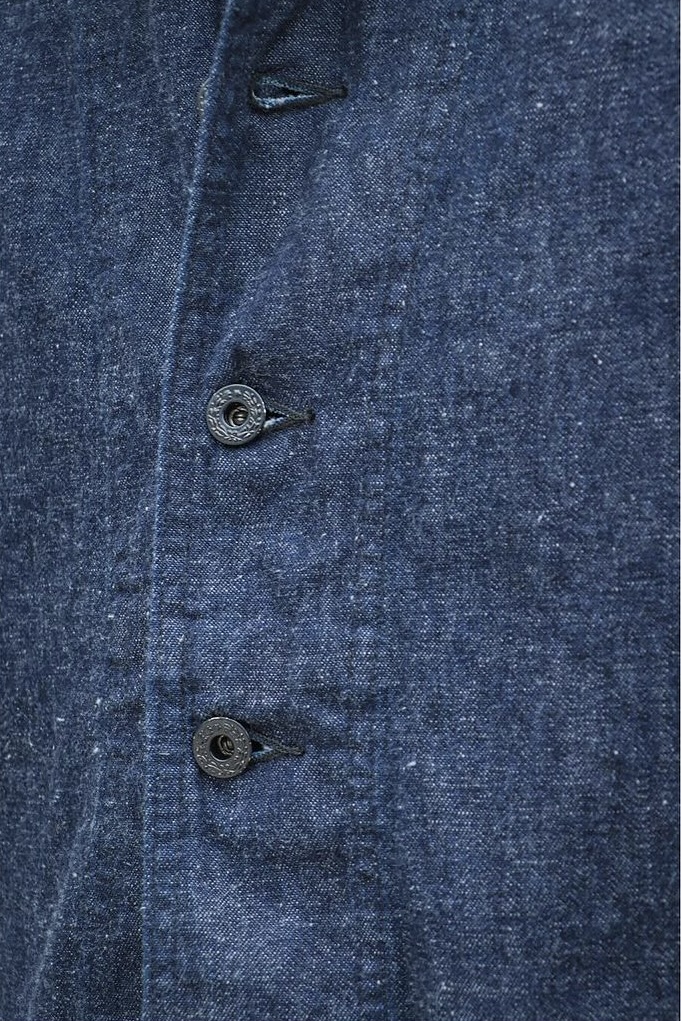 US NAVY SHAWL COLLAR DENIM INDIGO