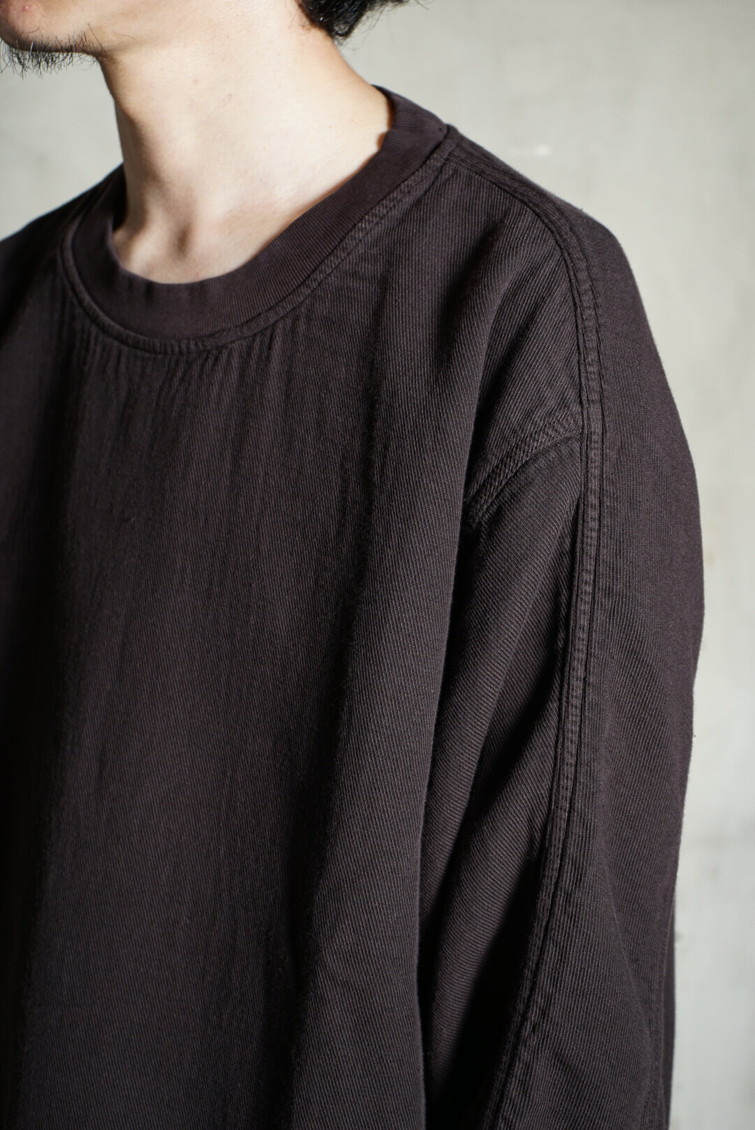 WORKER SWEATER - WOOL COT (BLACKBERRY)