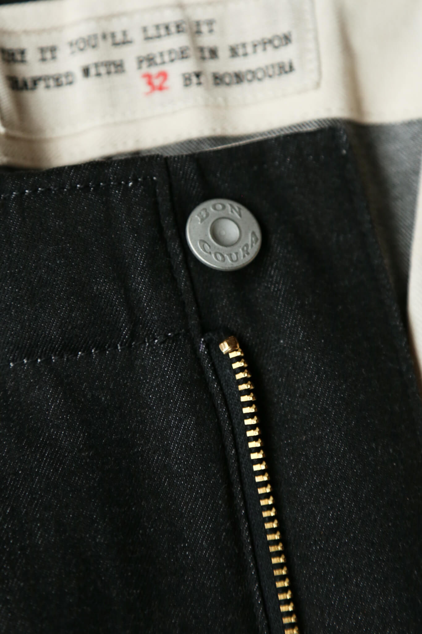 1TUCK TROUSER - WEST POINT BLACK DENIM