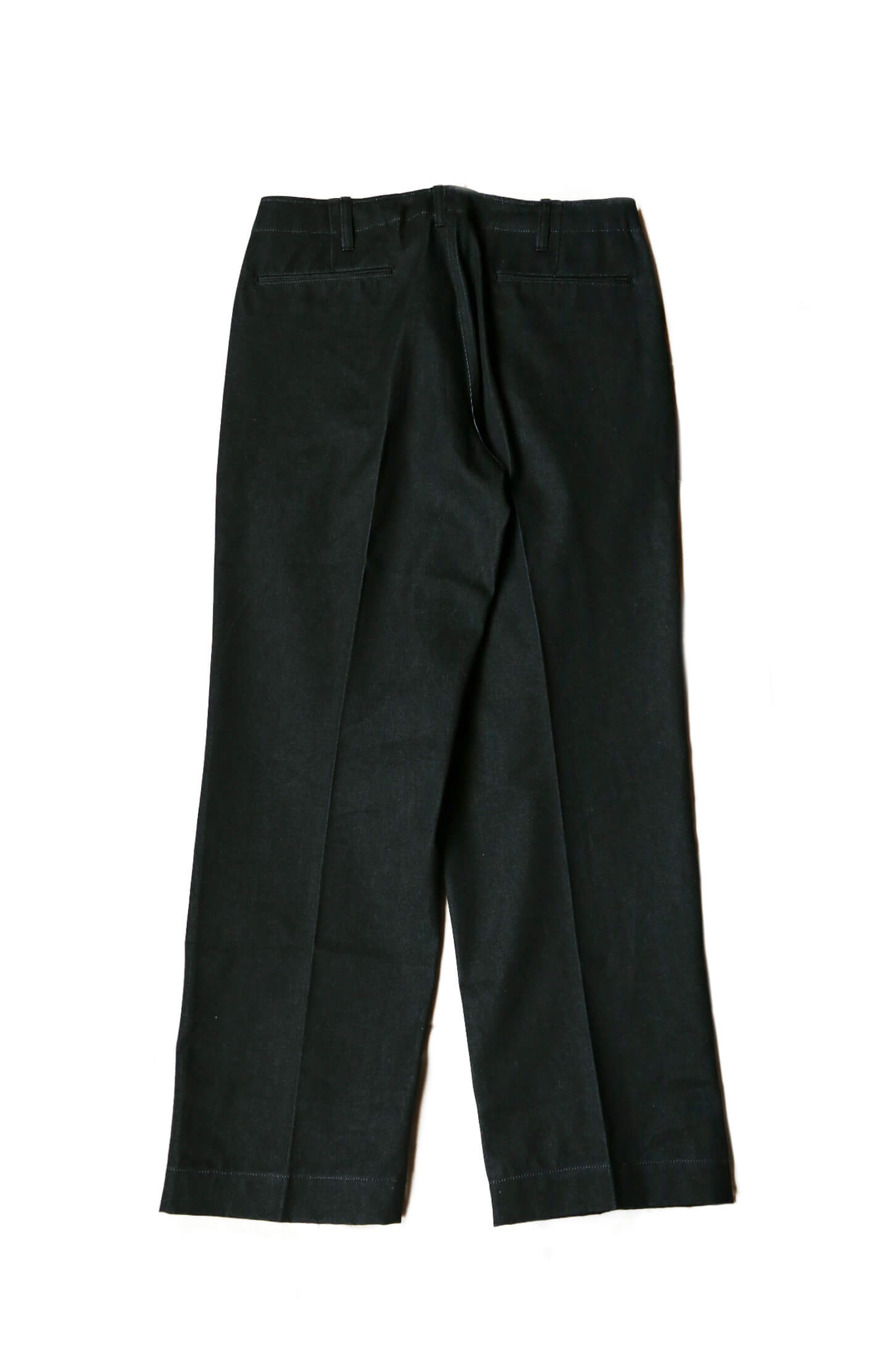 1TUCK TROUSER - WEST POINT BLACK DENIM