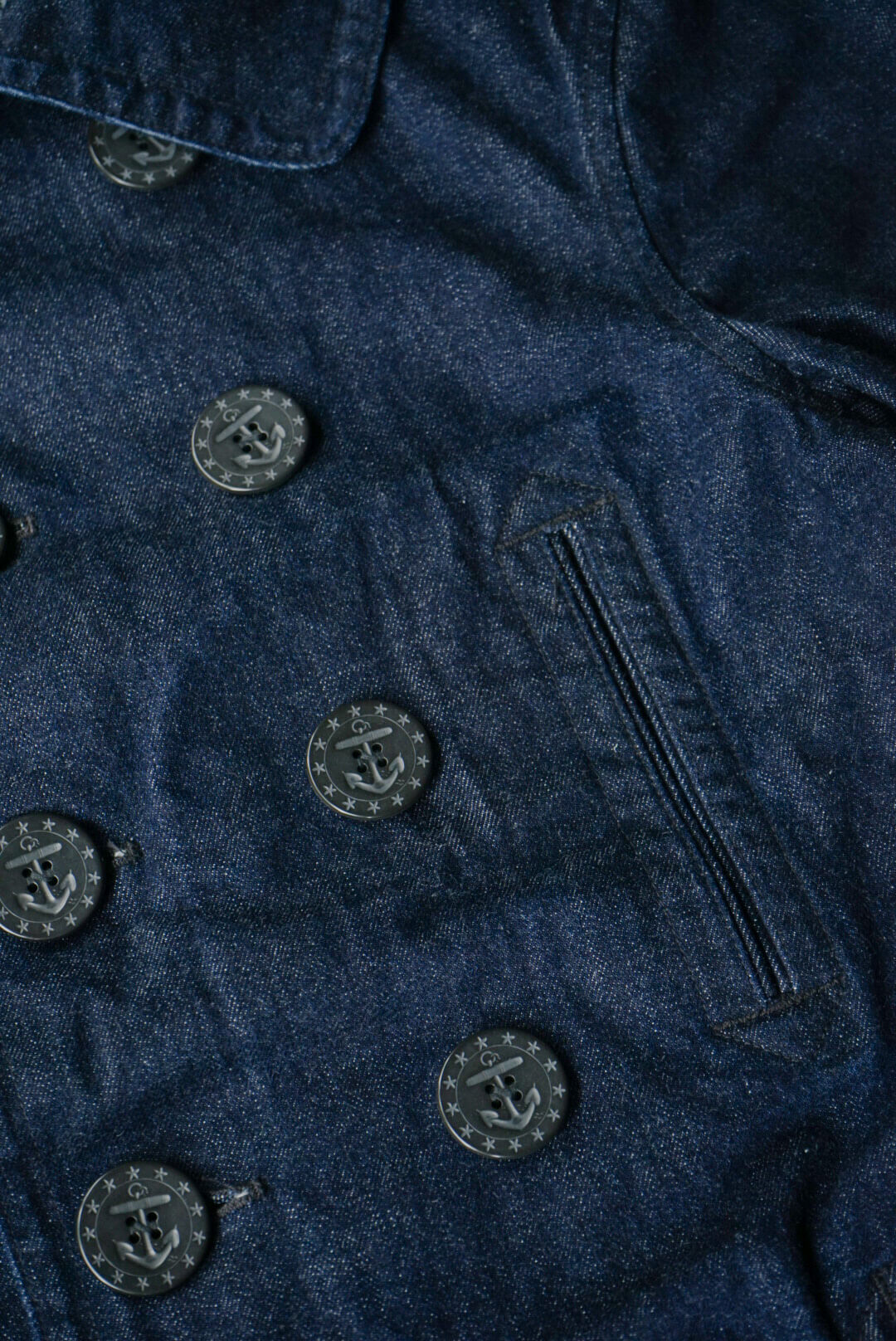 Denim Pea Coat