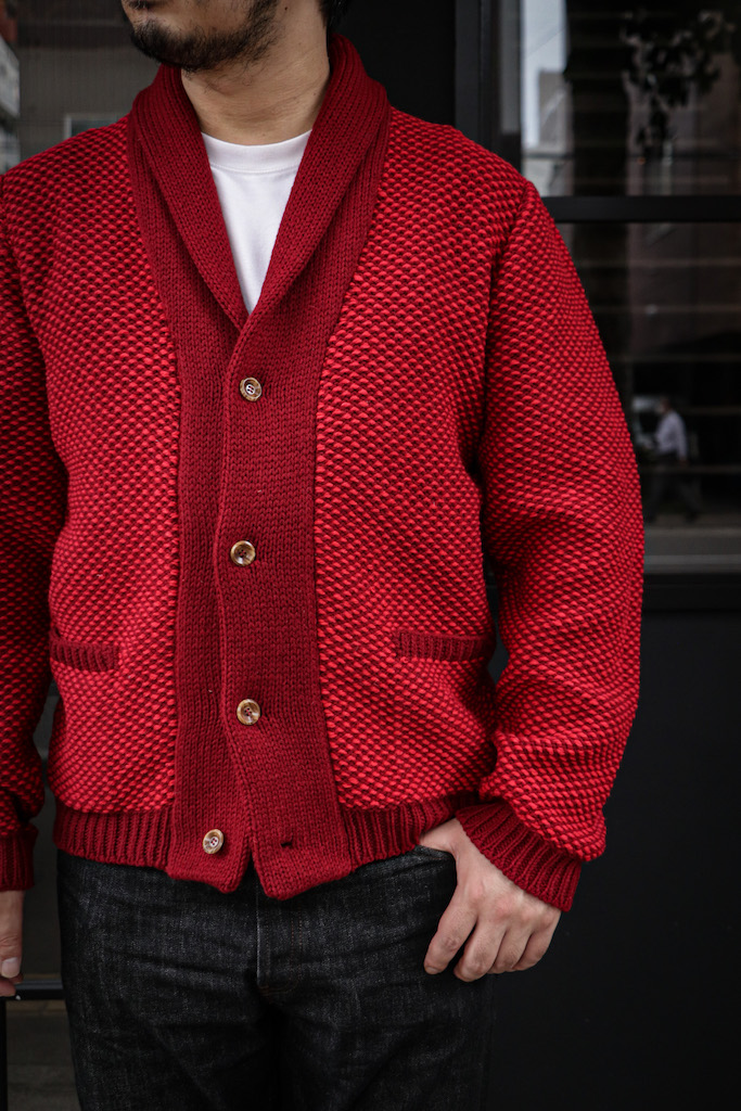 HAND KNITTED WOOL CARDIGAN