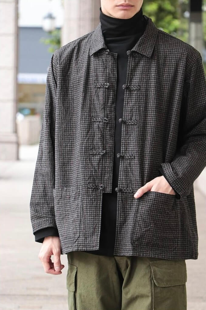 ABSHINTH SHIRT_china（GREY CHECK）