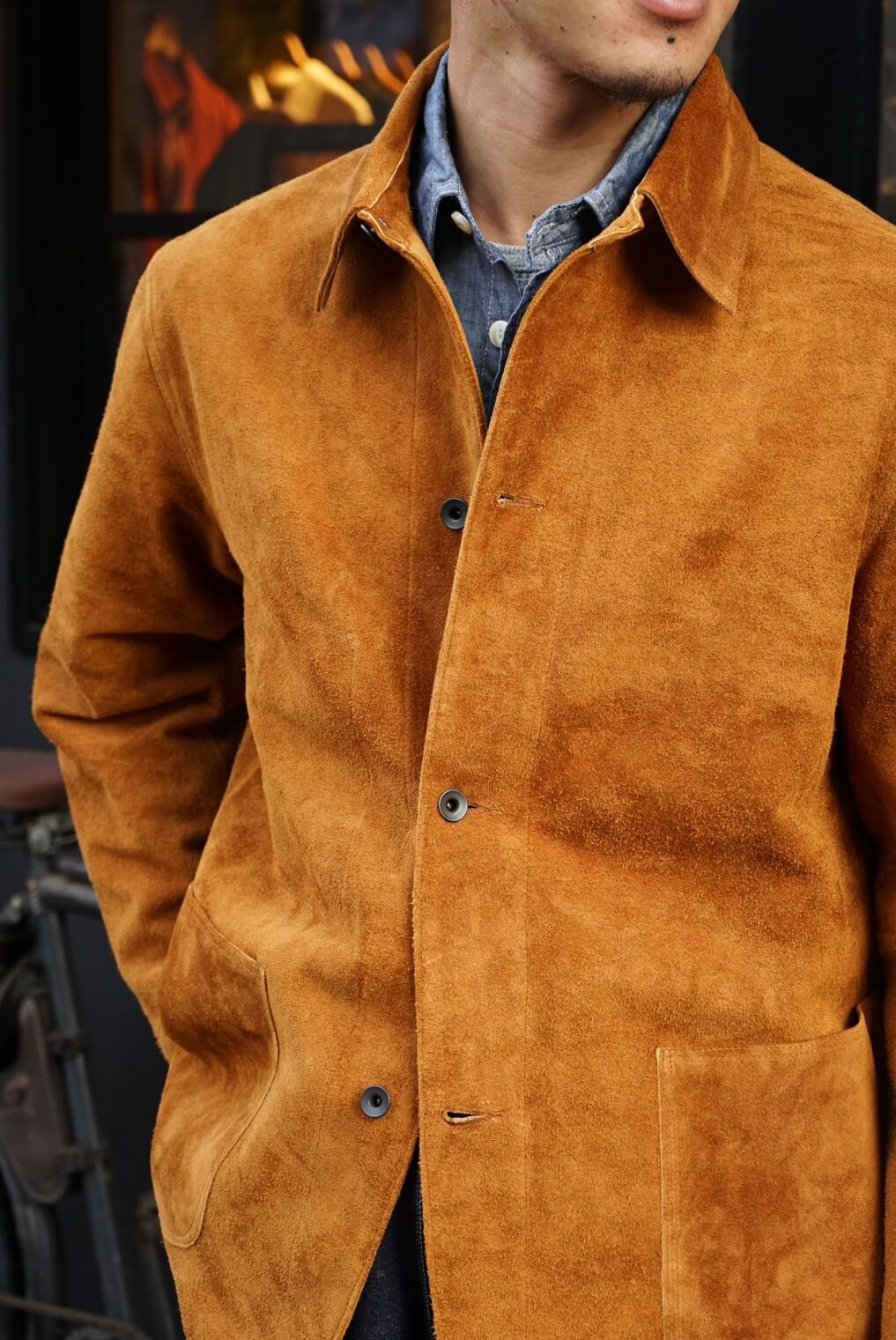 40's COVERALL - SUEDE