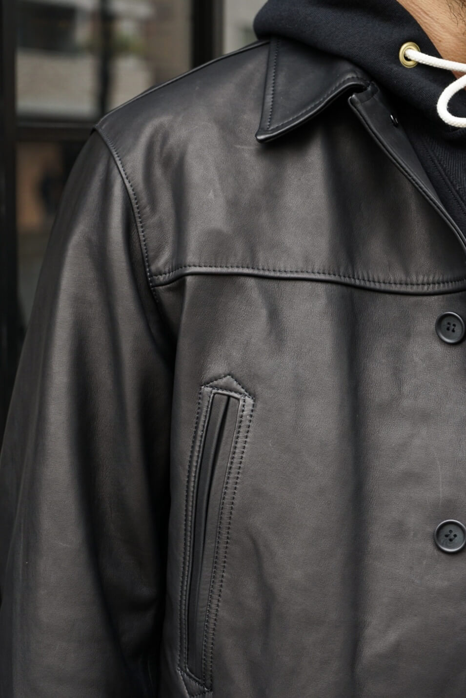 Leather Car Coat