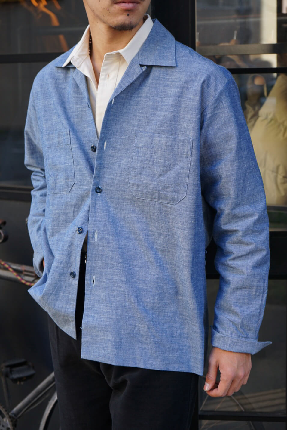 ABSHINTH SHIRT Bar.3.0_chambray