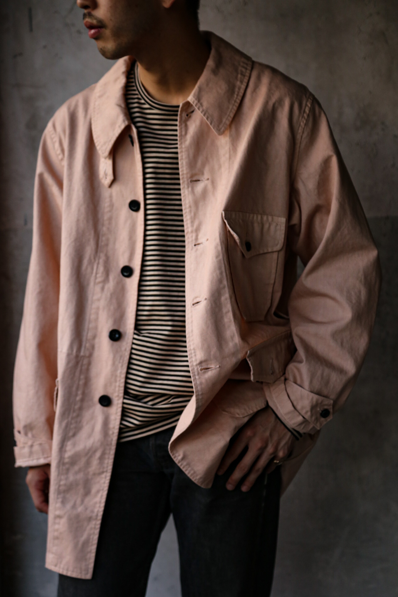 OUTIL ウティ　MANTEAU LOUEY PINKウティ