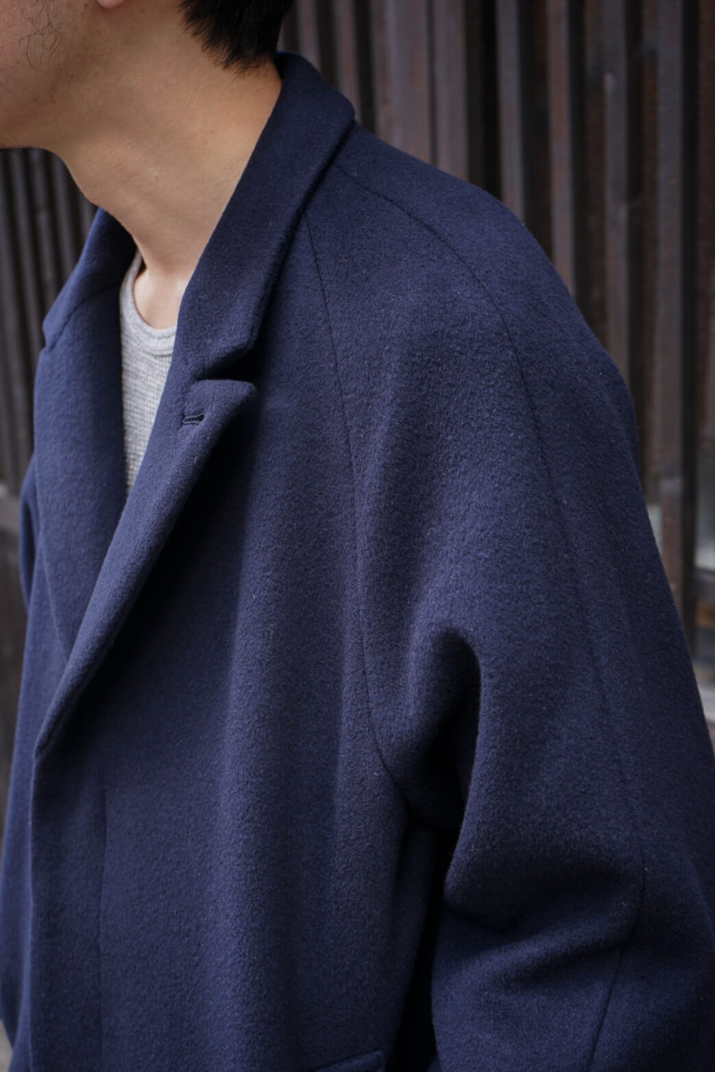 LAPELLED COAT WOOL