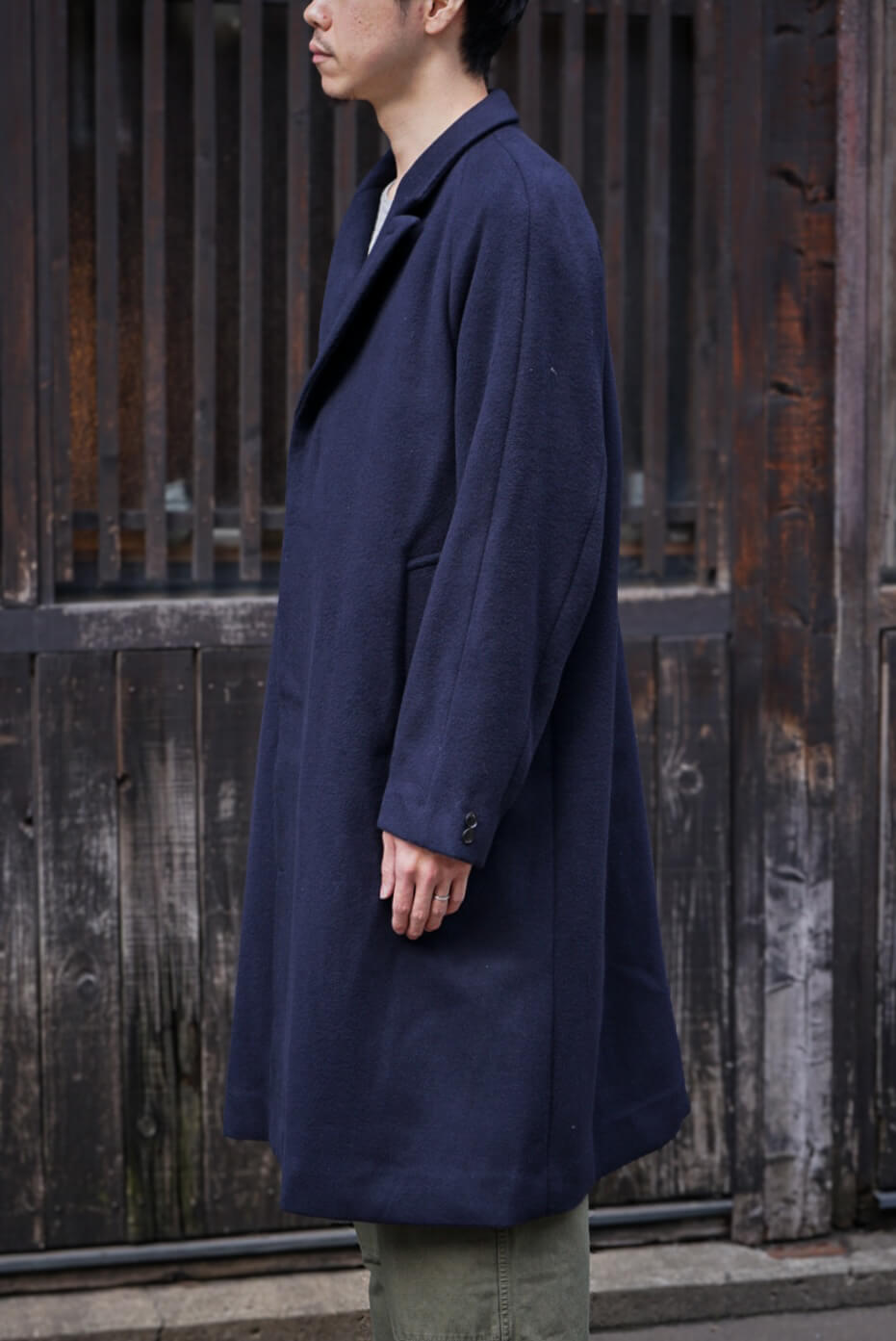 LAPELLED COAT WOOL