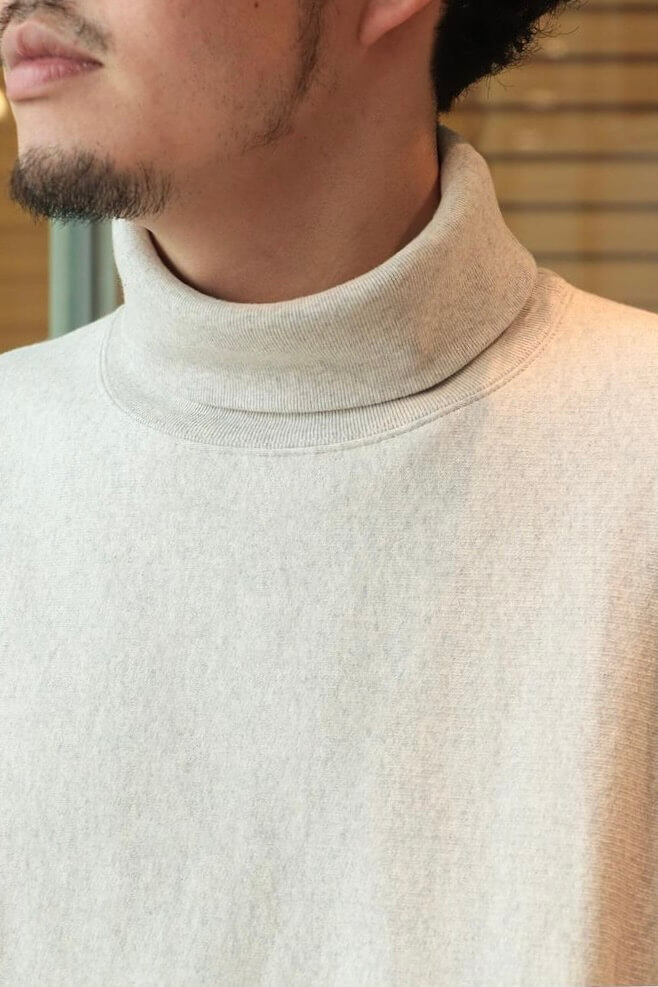 Turtle Neck Sweat L/S（OATMEAL）