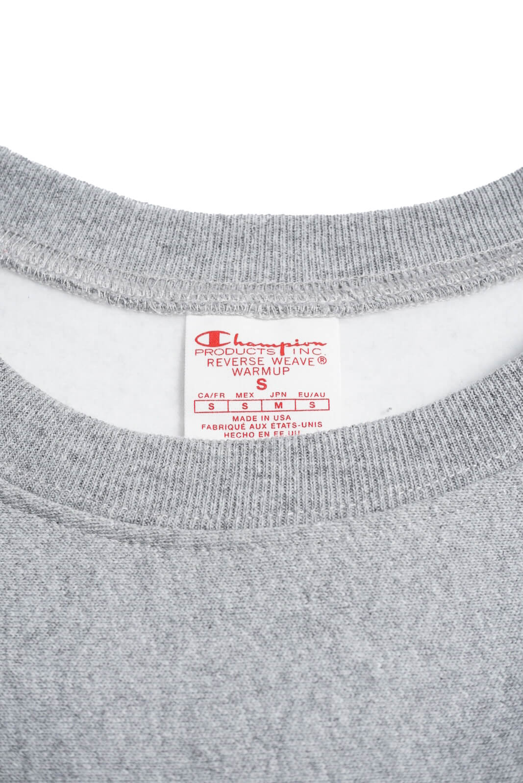 リバースウィーブ クルーネックスウェットシャツ MADE IN USA（OxFord Gray）