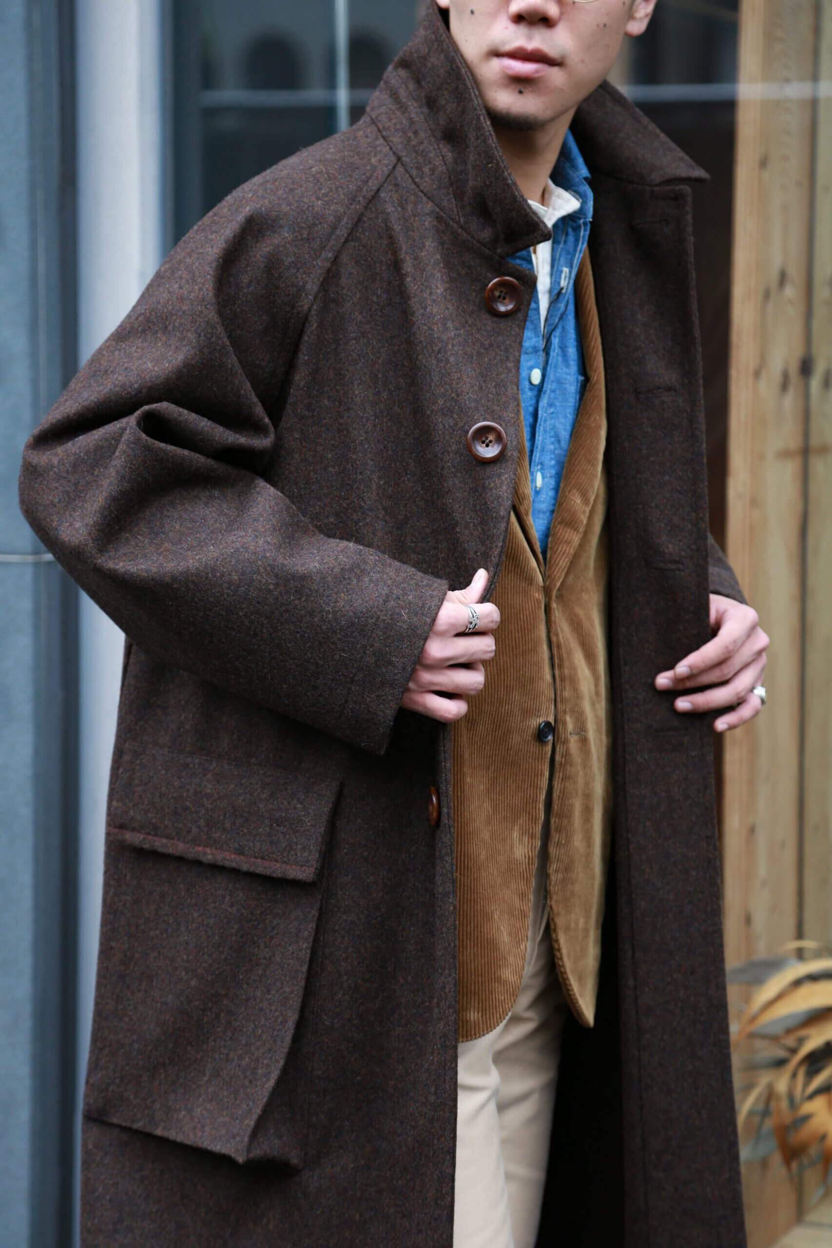 THICK VINTAGE LODEN COAT