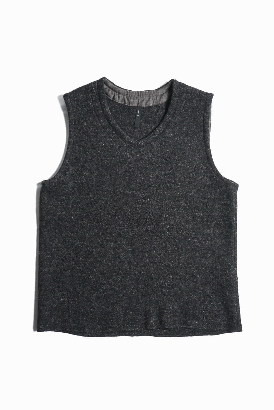 FRENCH VEST WOOL/LINEN（BLACK）