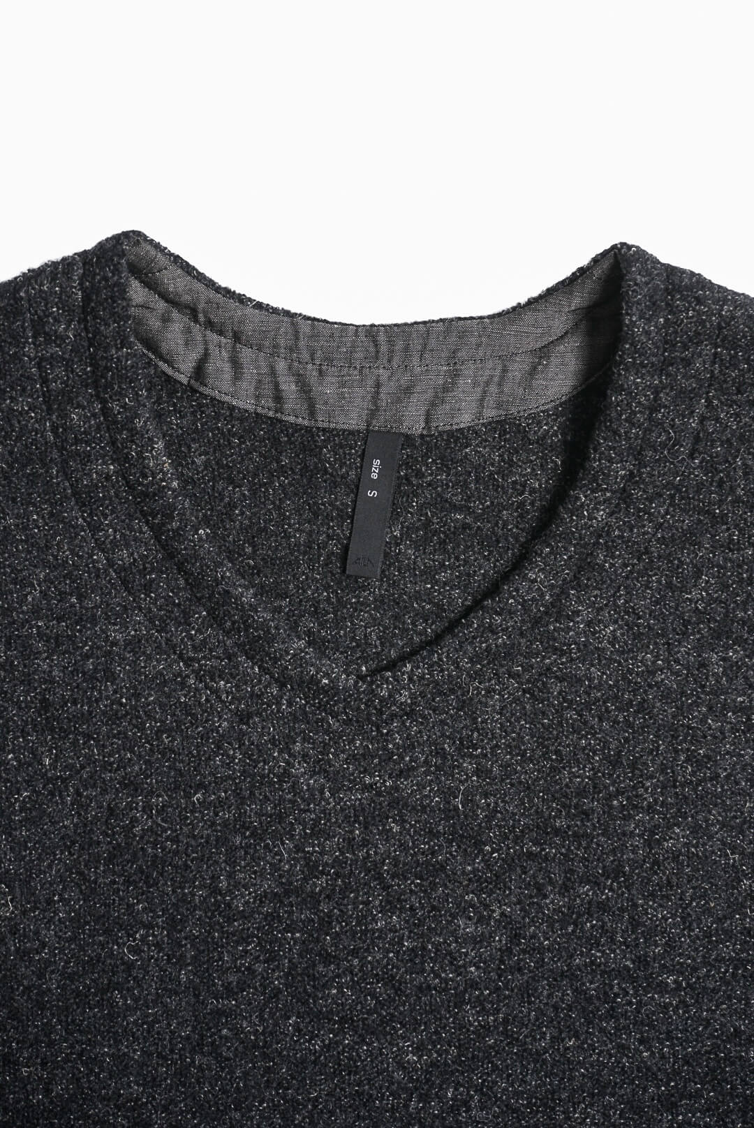 FRENCH VEST WOOL/LINEN（BLACK）