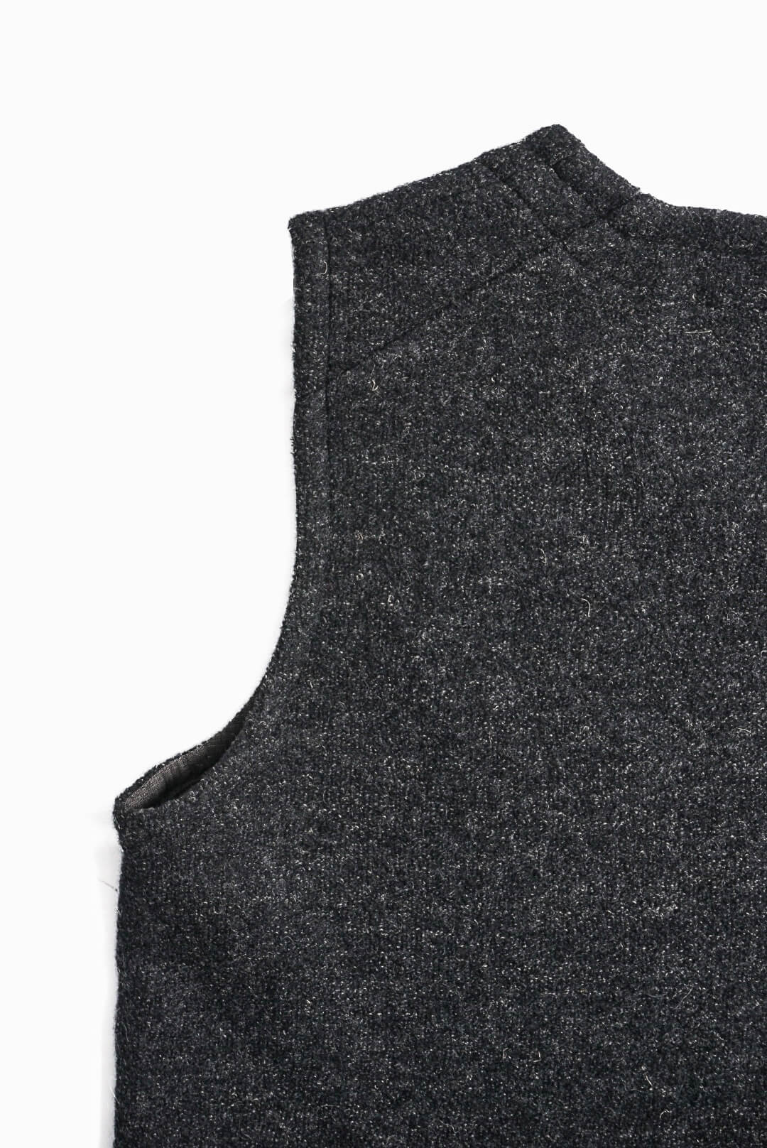 FRENCH VEST WOOL/LINEN（BLACK）