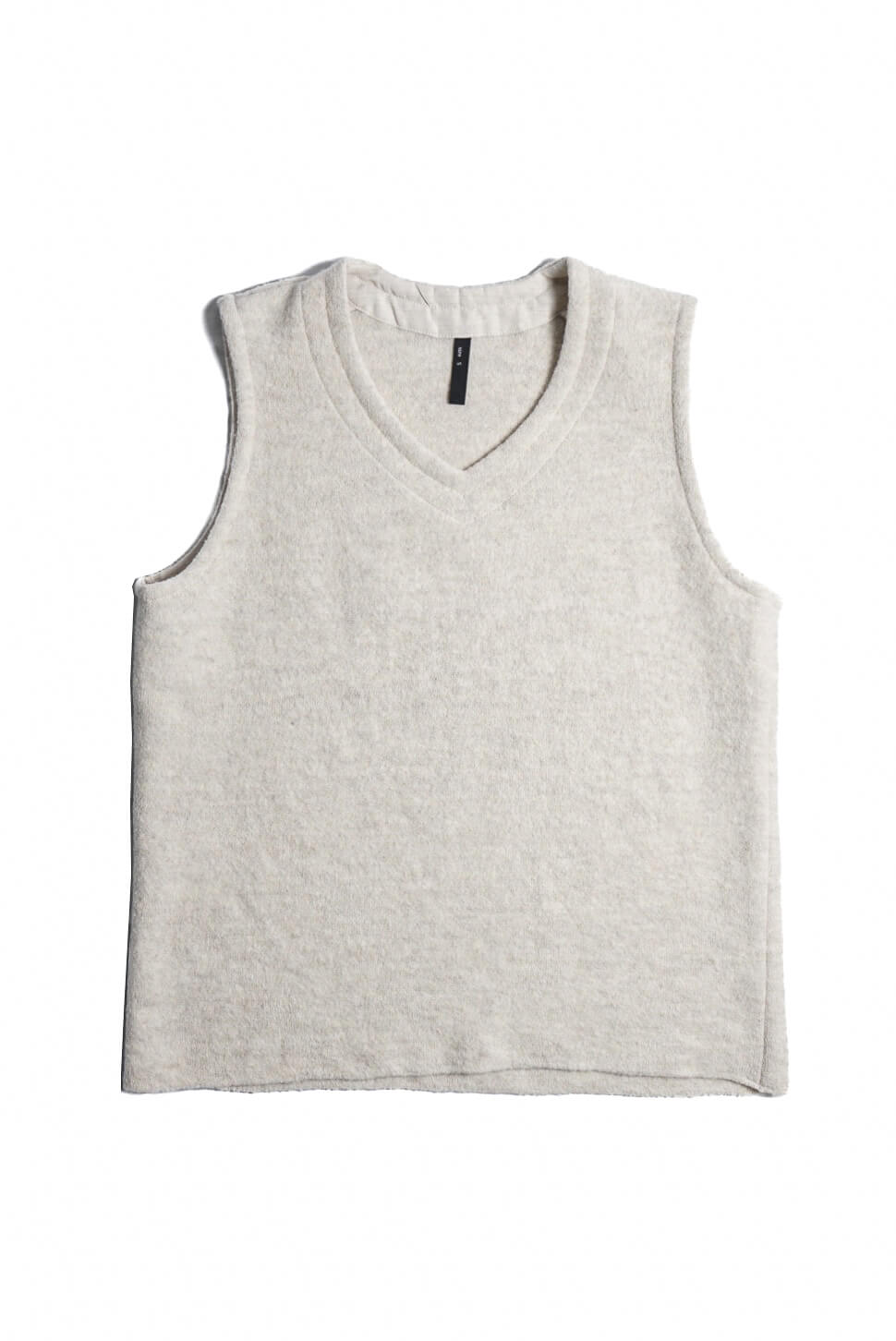 FRENCH VEST WOOL/LINEN（BLACK）