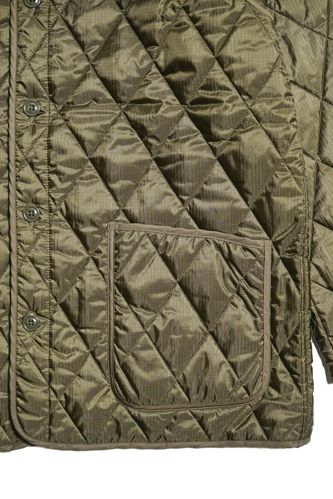 Quilted Liner Jacket -Detachable Collar-