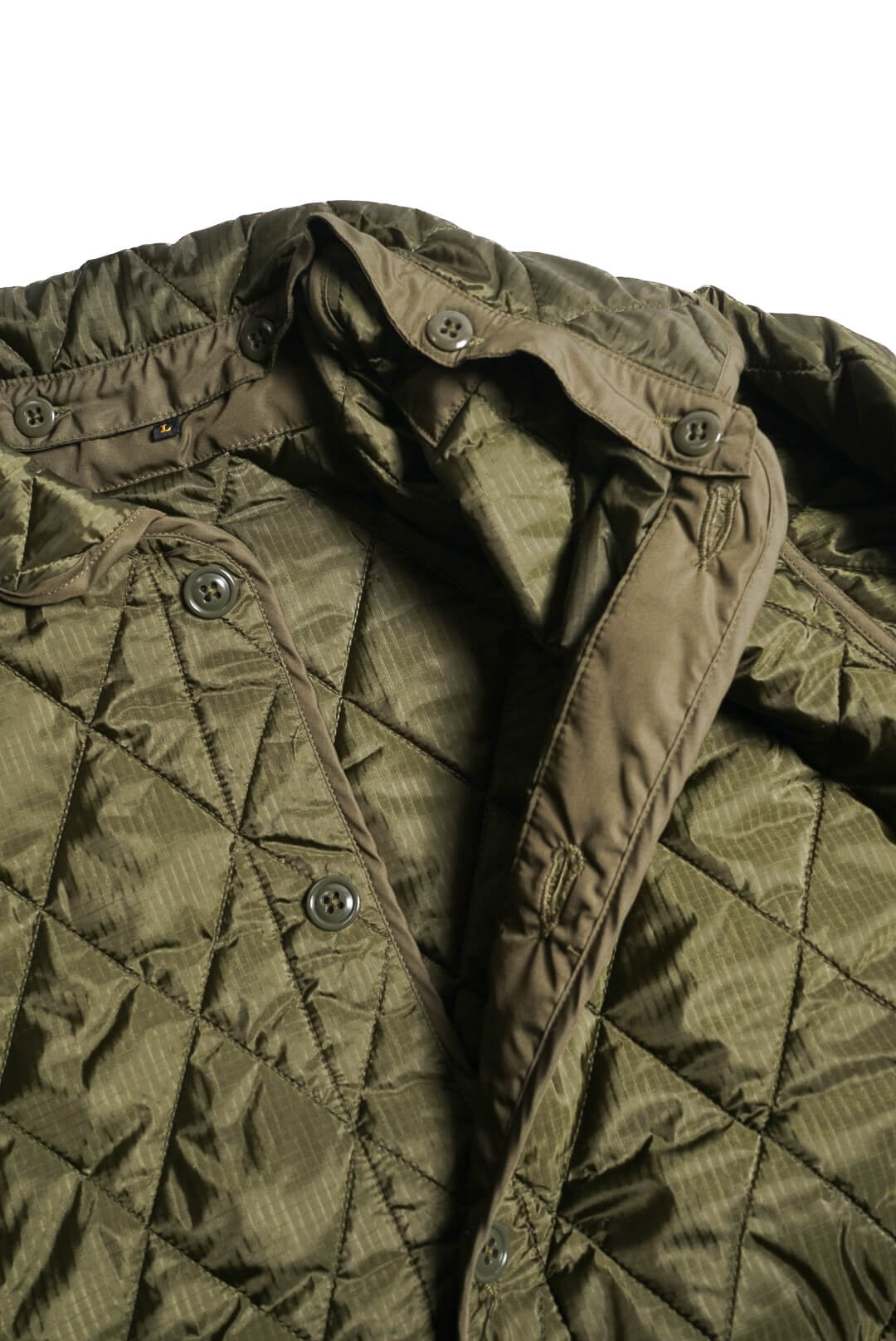 Quilted Liner Jacket -Detachable Collar-