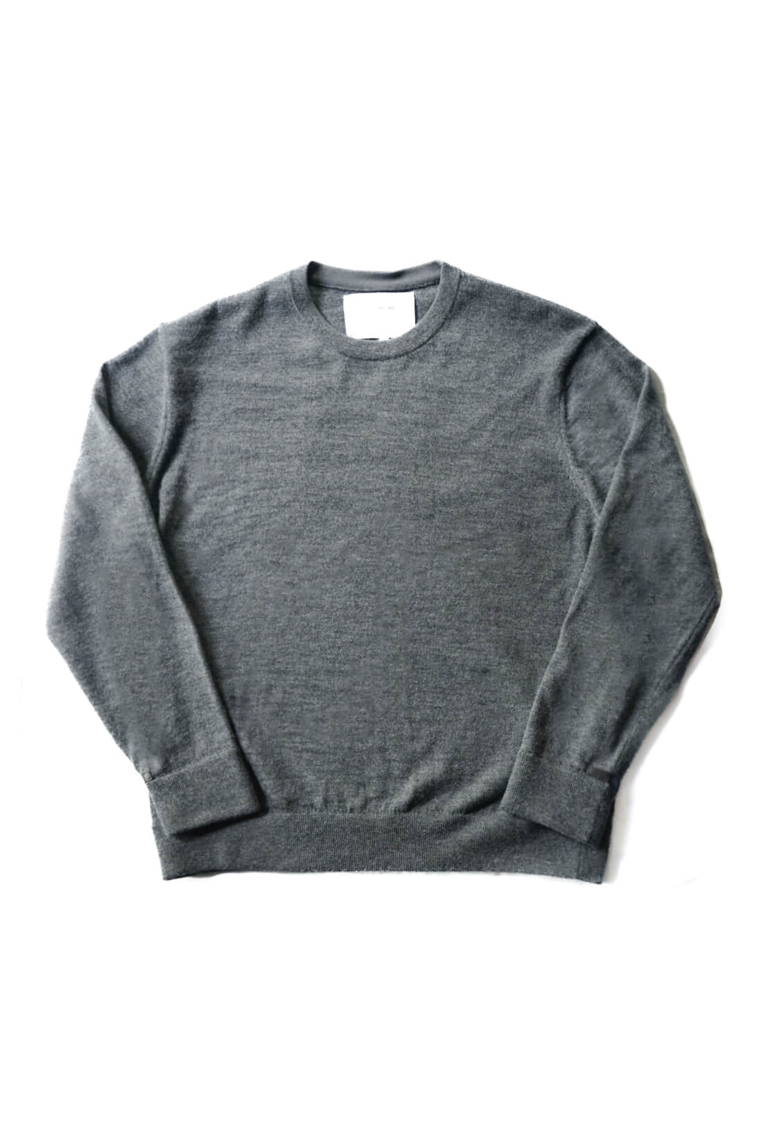 CREW NECK SWEATER（MID GREY）