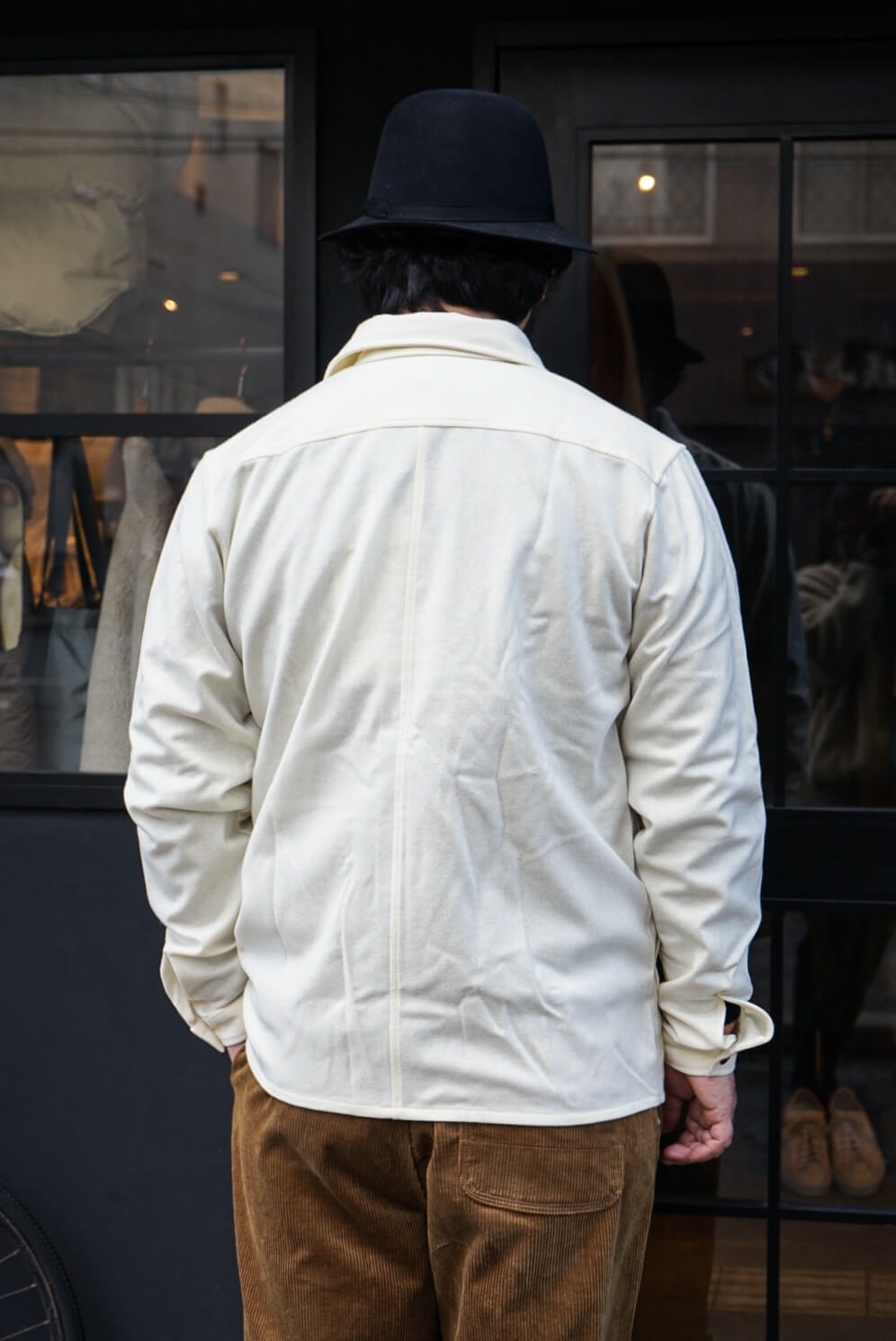 BAVARIAN LODEN WOOL SIDE POCKET JACKET（WHITE）