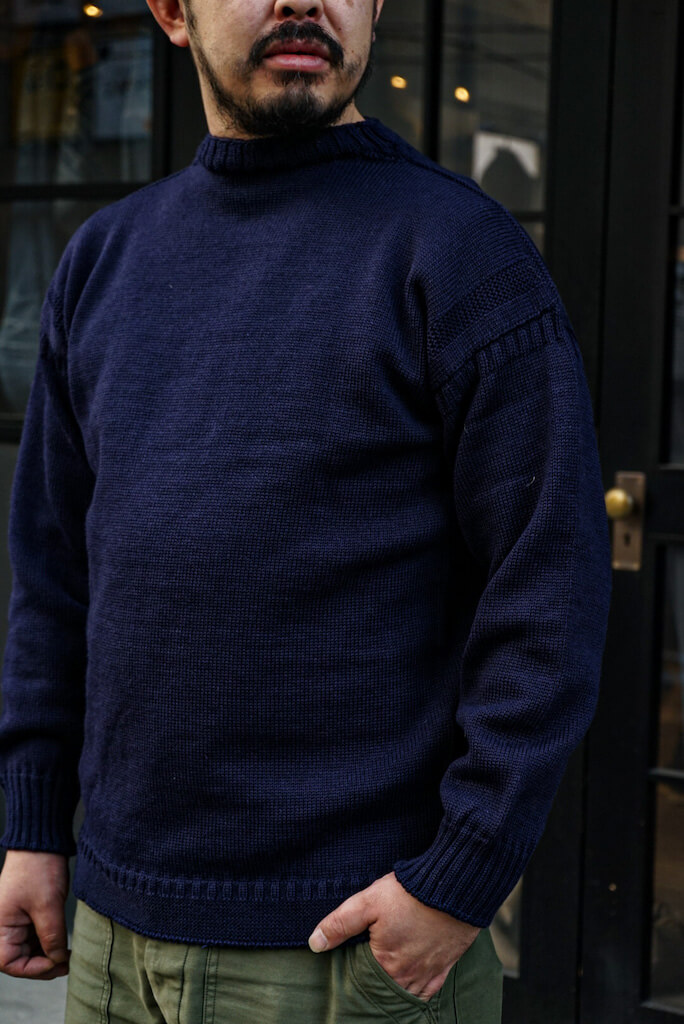 Boat Neck Sweater（NAVY）