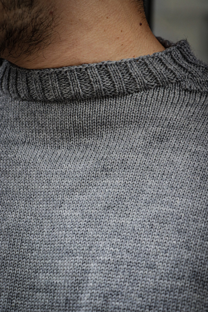 Boat Neck Sweater（GRAY）