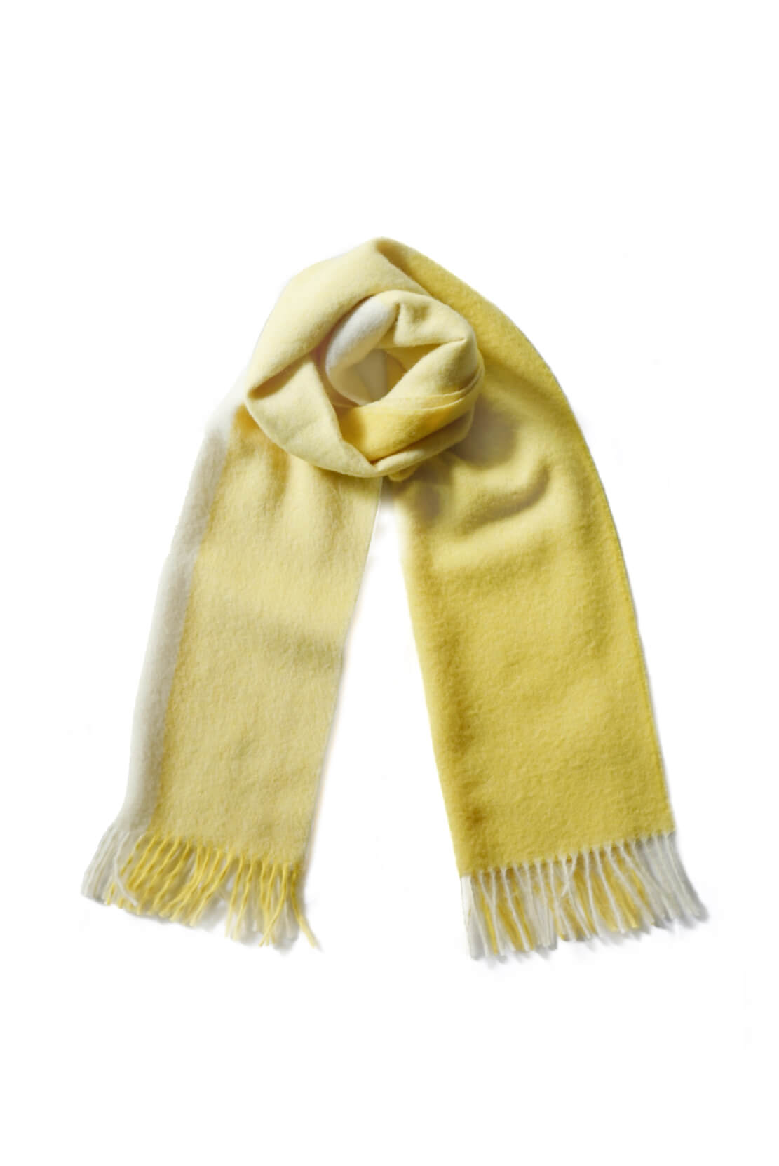 BRUSHED SCARF BLOCK - BLOCK YELLOW