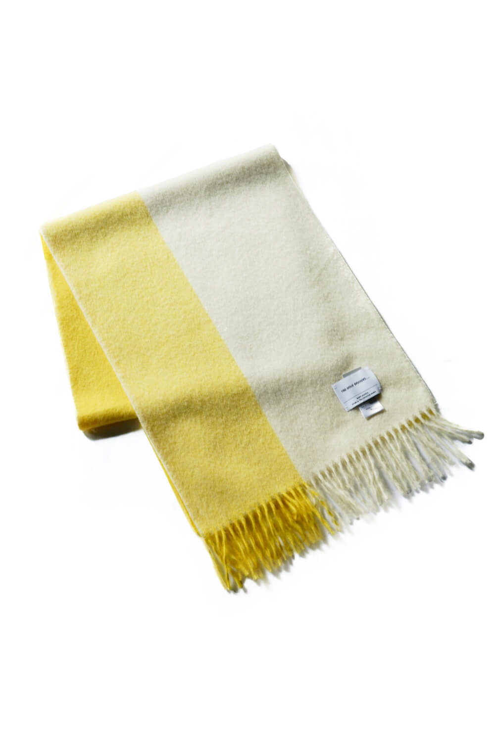 BRUSHED SCARF BLOCK - BLOCK YELLOW