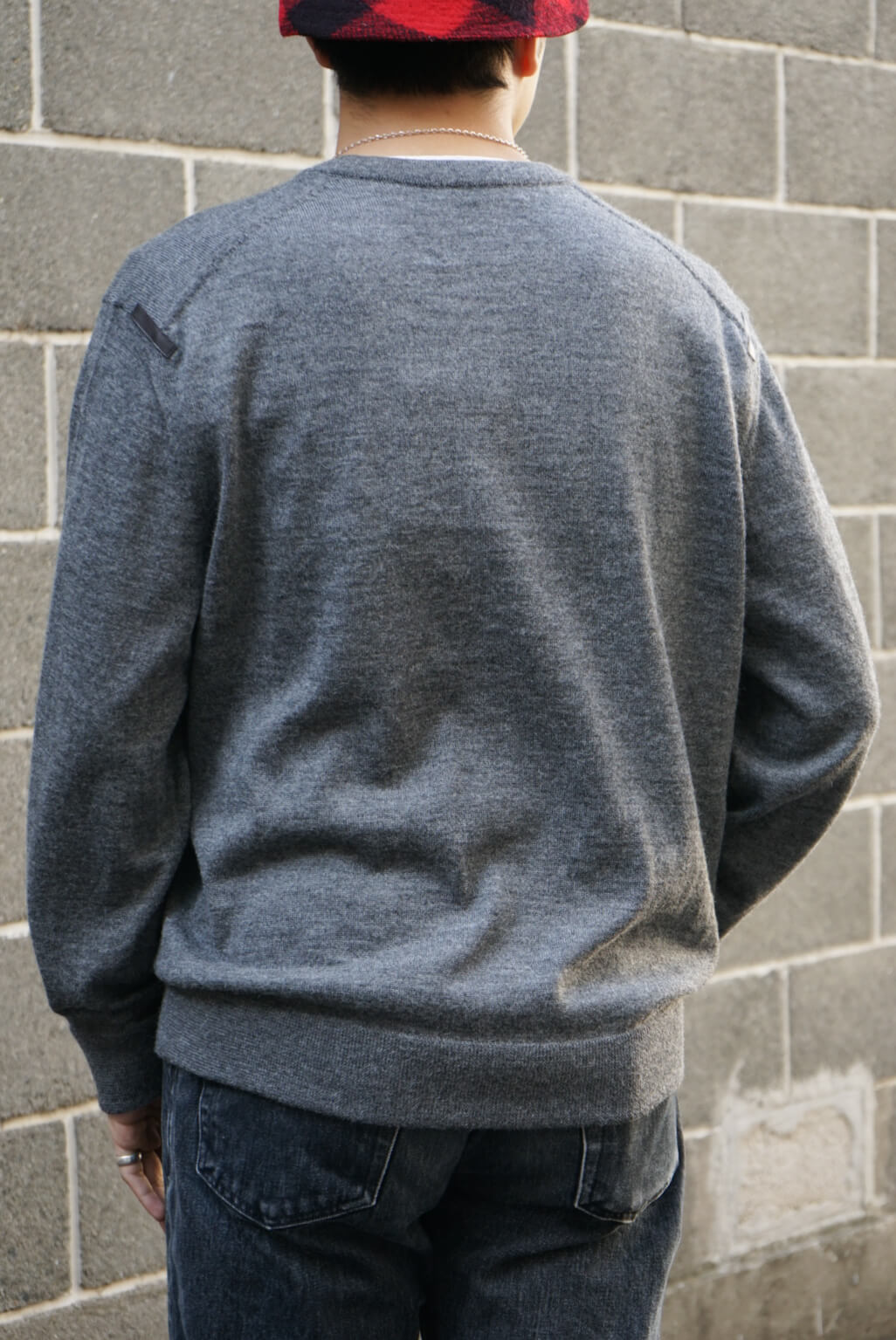 CREW NECK SWEATER（MID GREY）